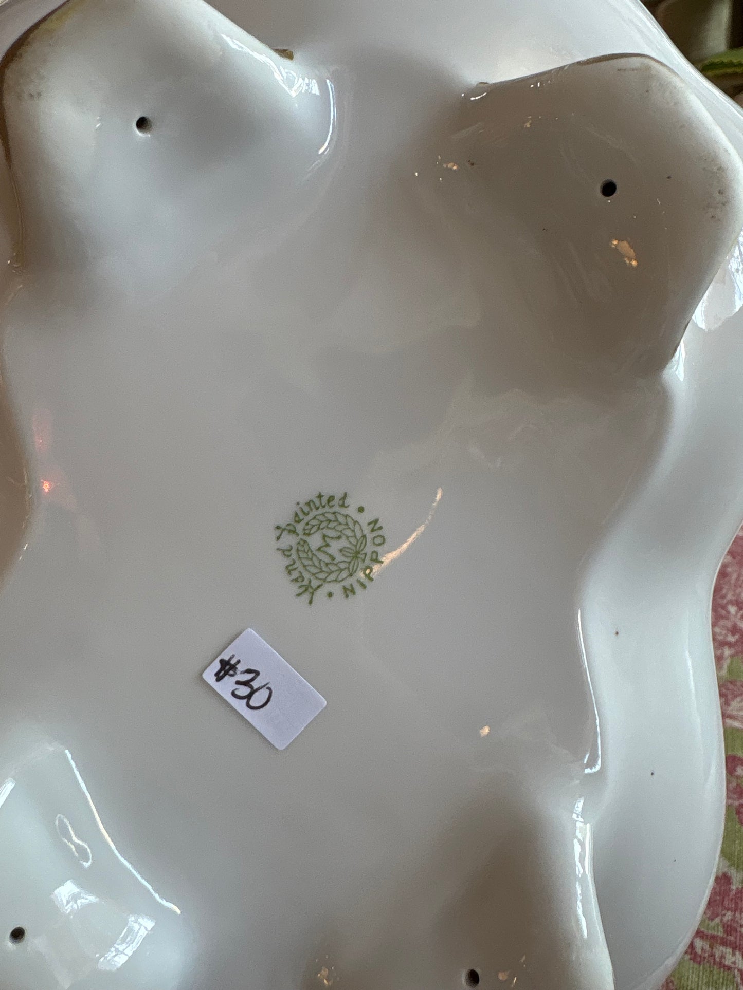 Antique Nippon Hand Painted Landscape Catch All