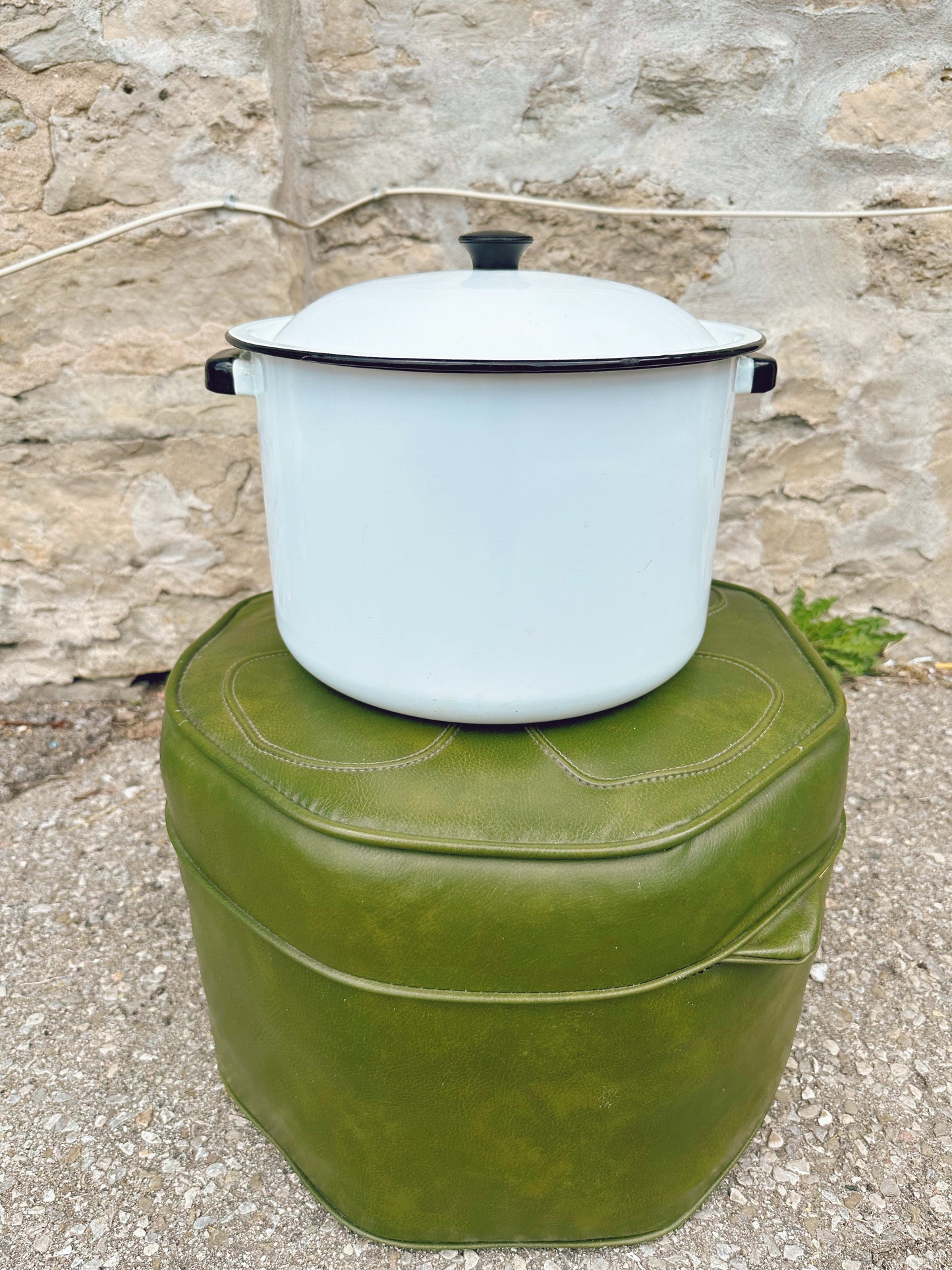 Large Enamelware Pot