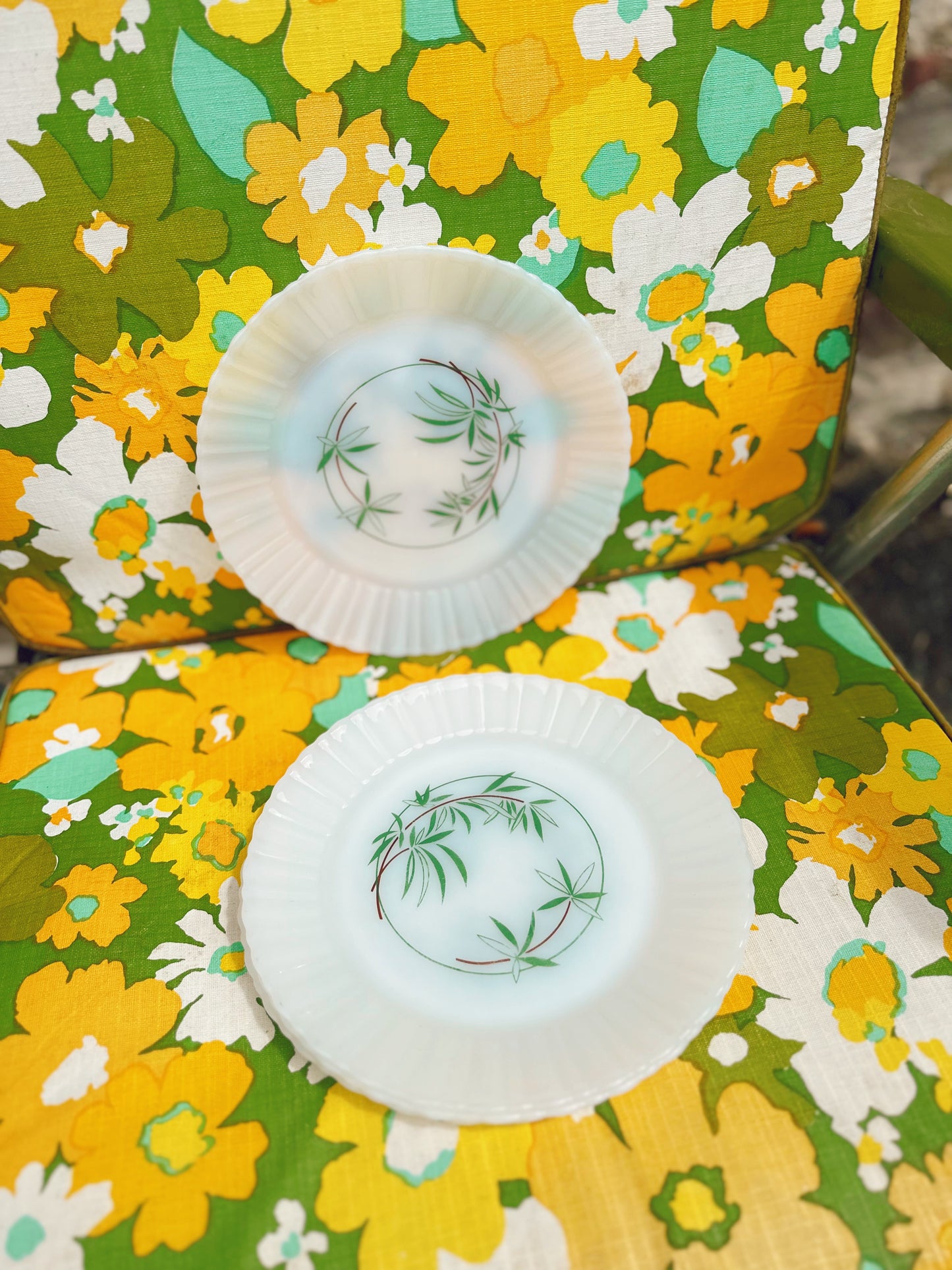 Termocrisa Mexico Milk Glass Plates