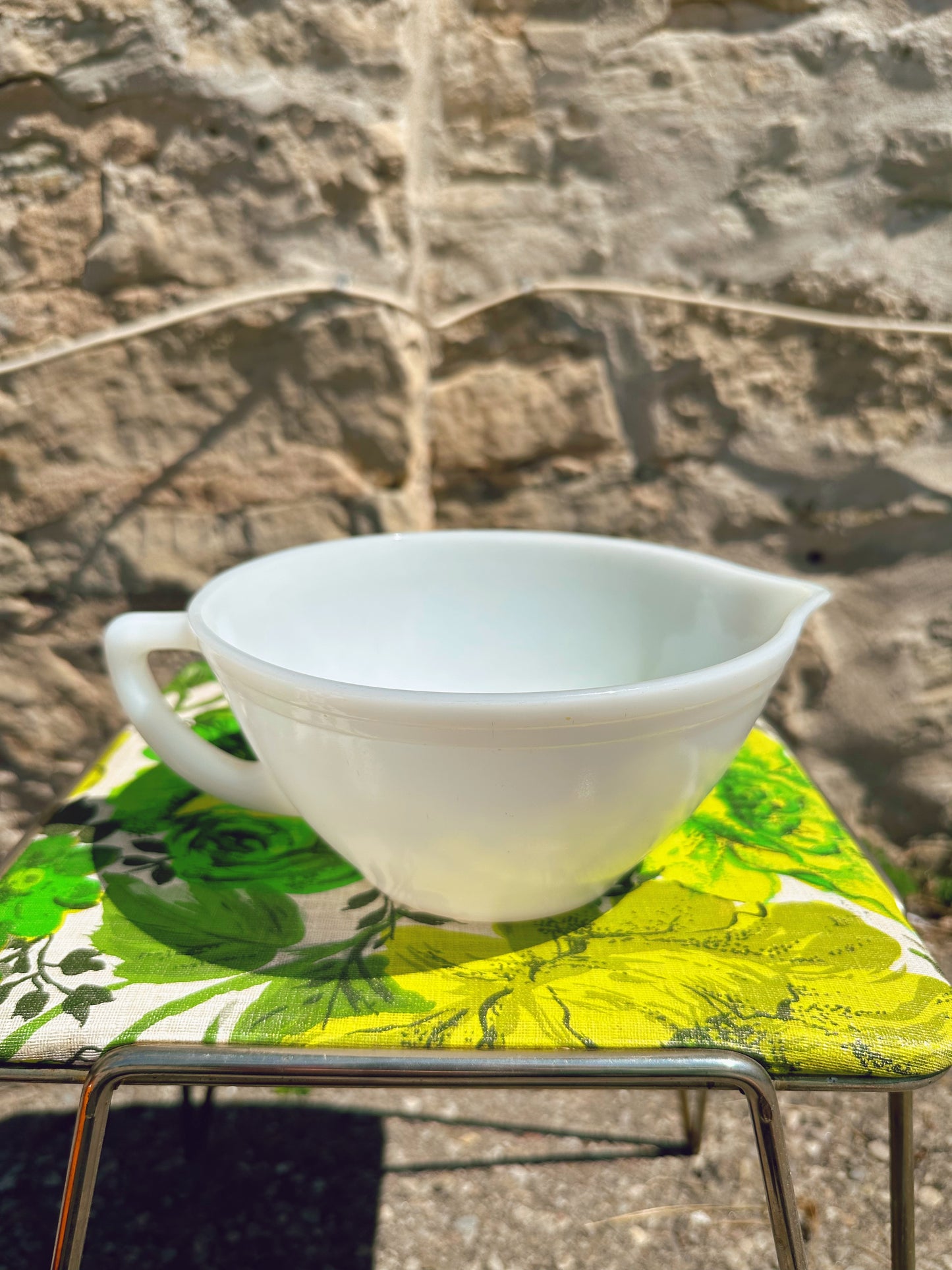 Federal Glass- Milk glass Batter Bowl