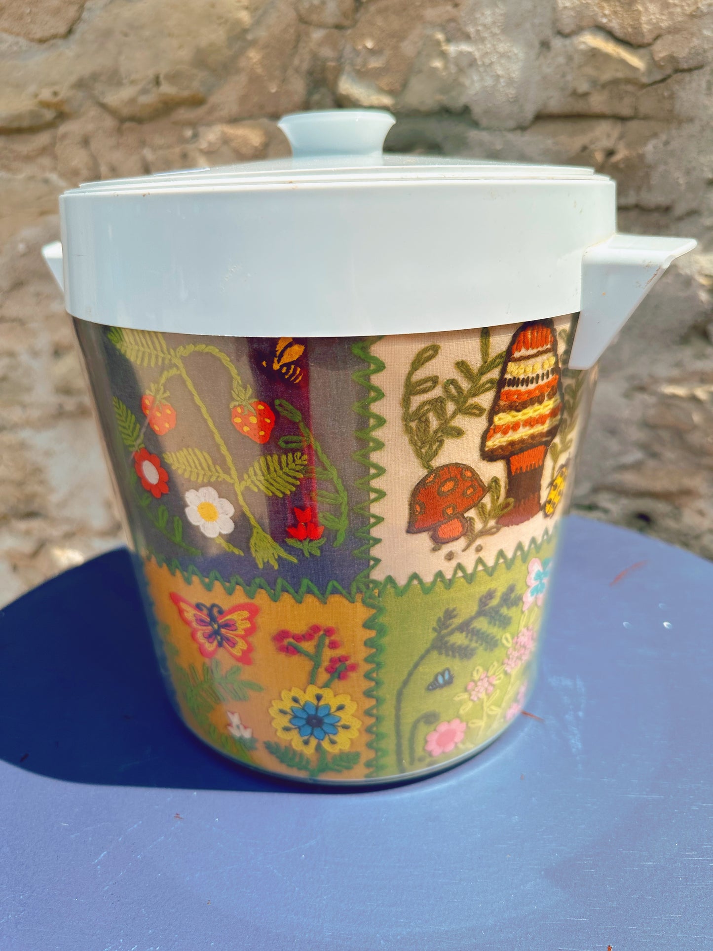 Needlework Print Ice Bucket