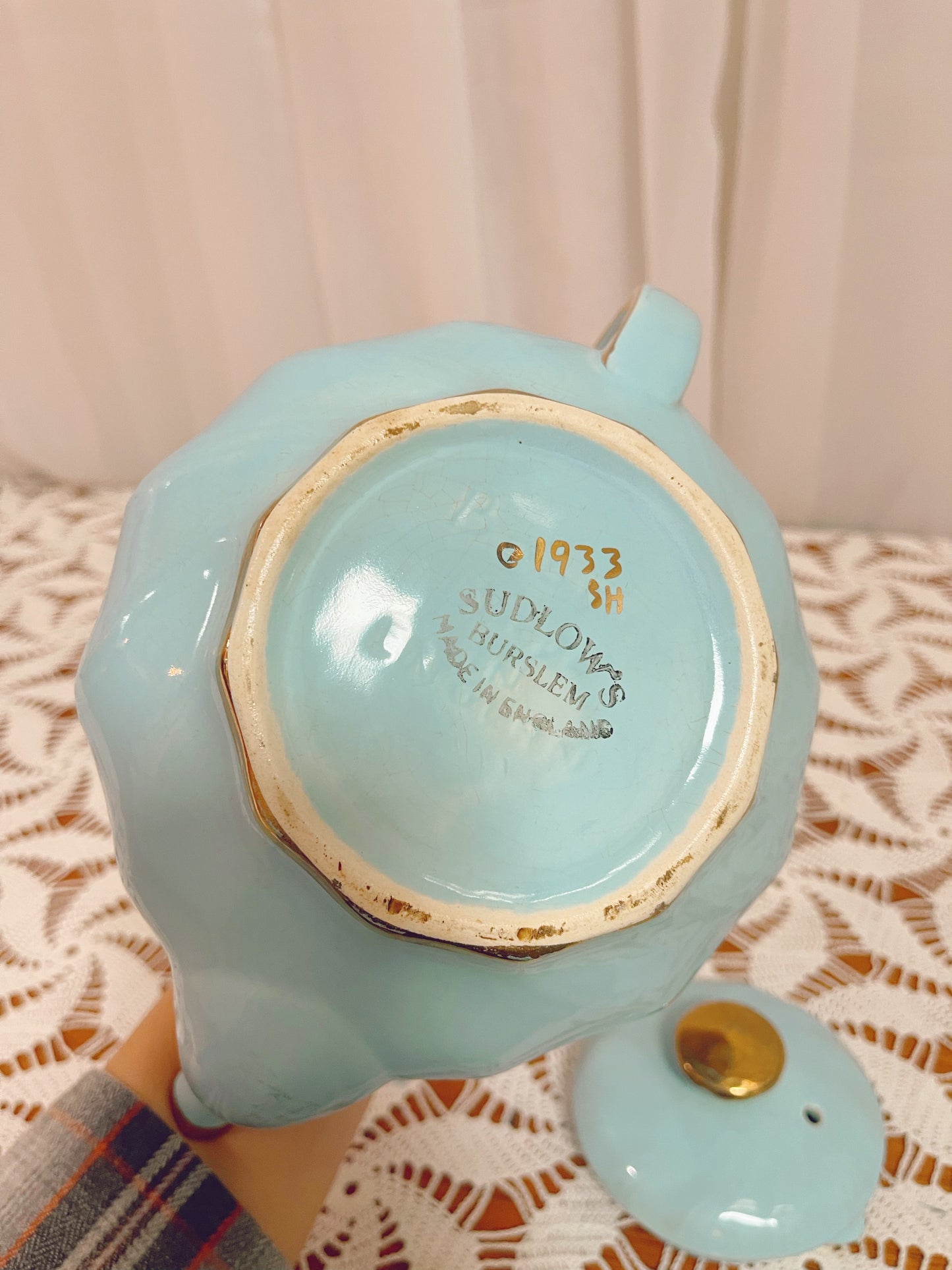 Sudlow’s Blue & Gold Teapot