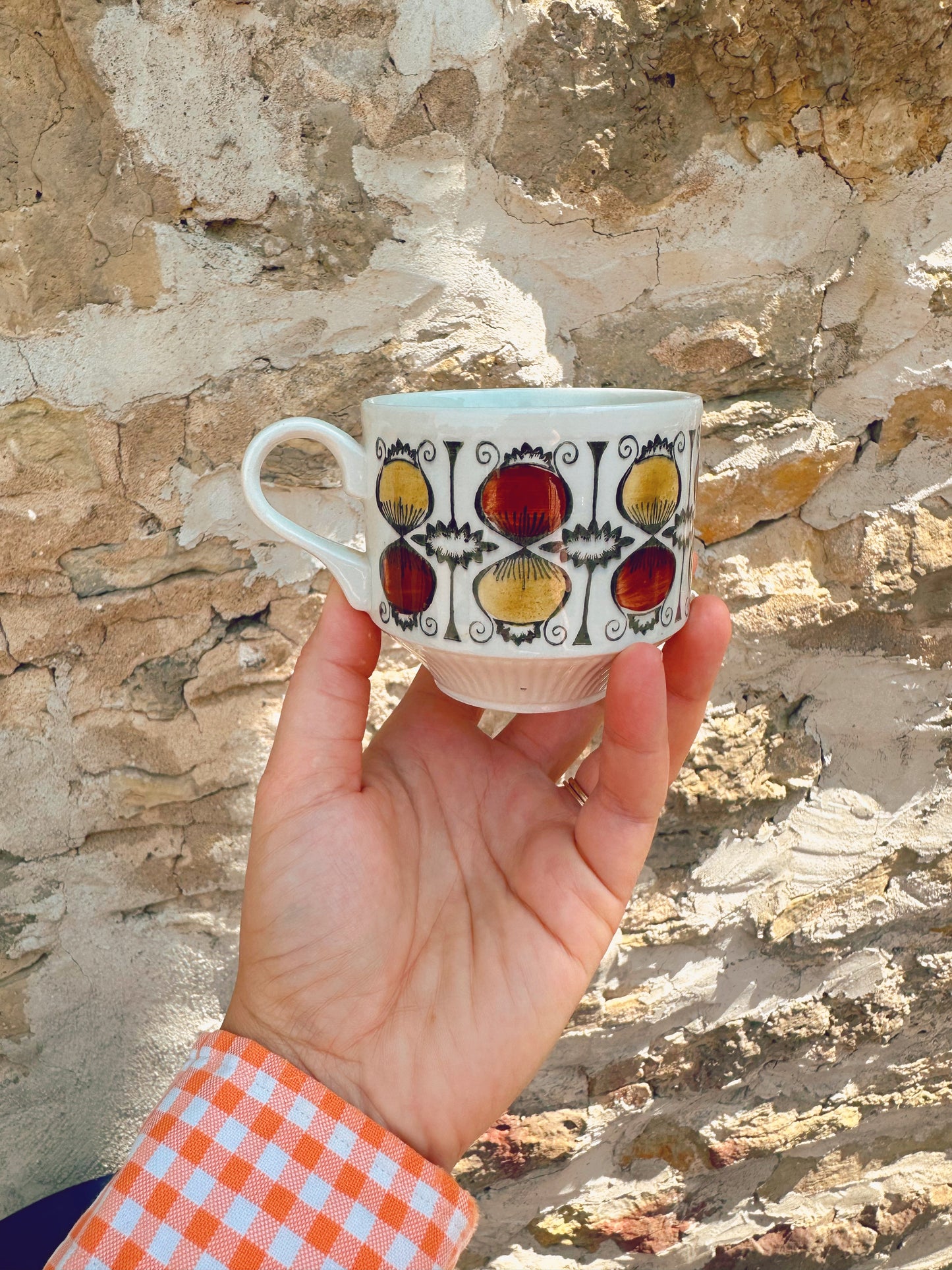 Set of 25 Broadhurst England hand painted dishes