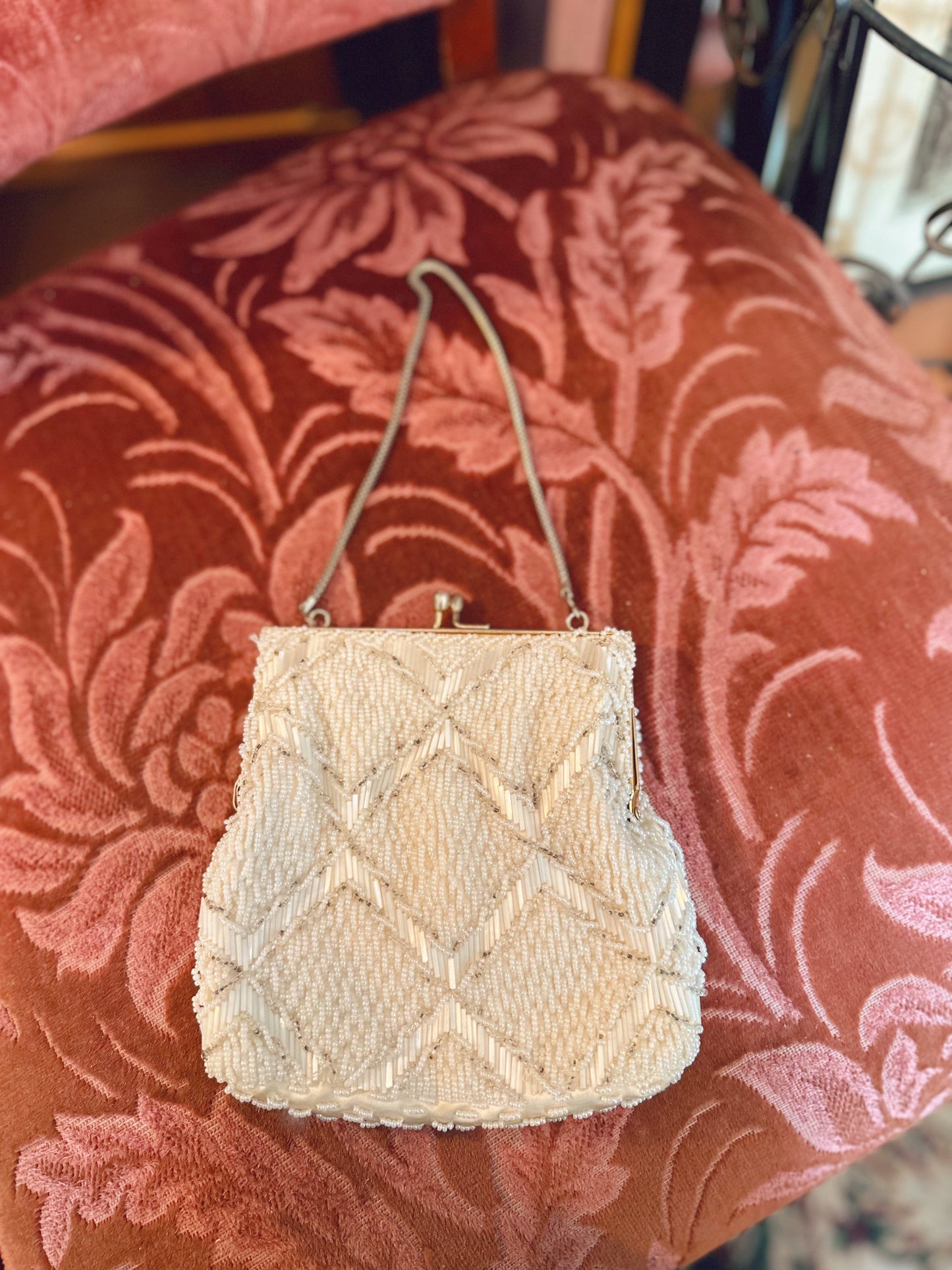 Vintage beaded handbag