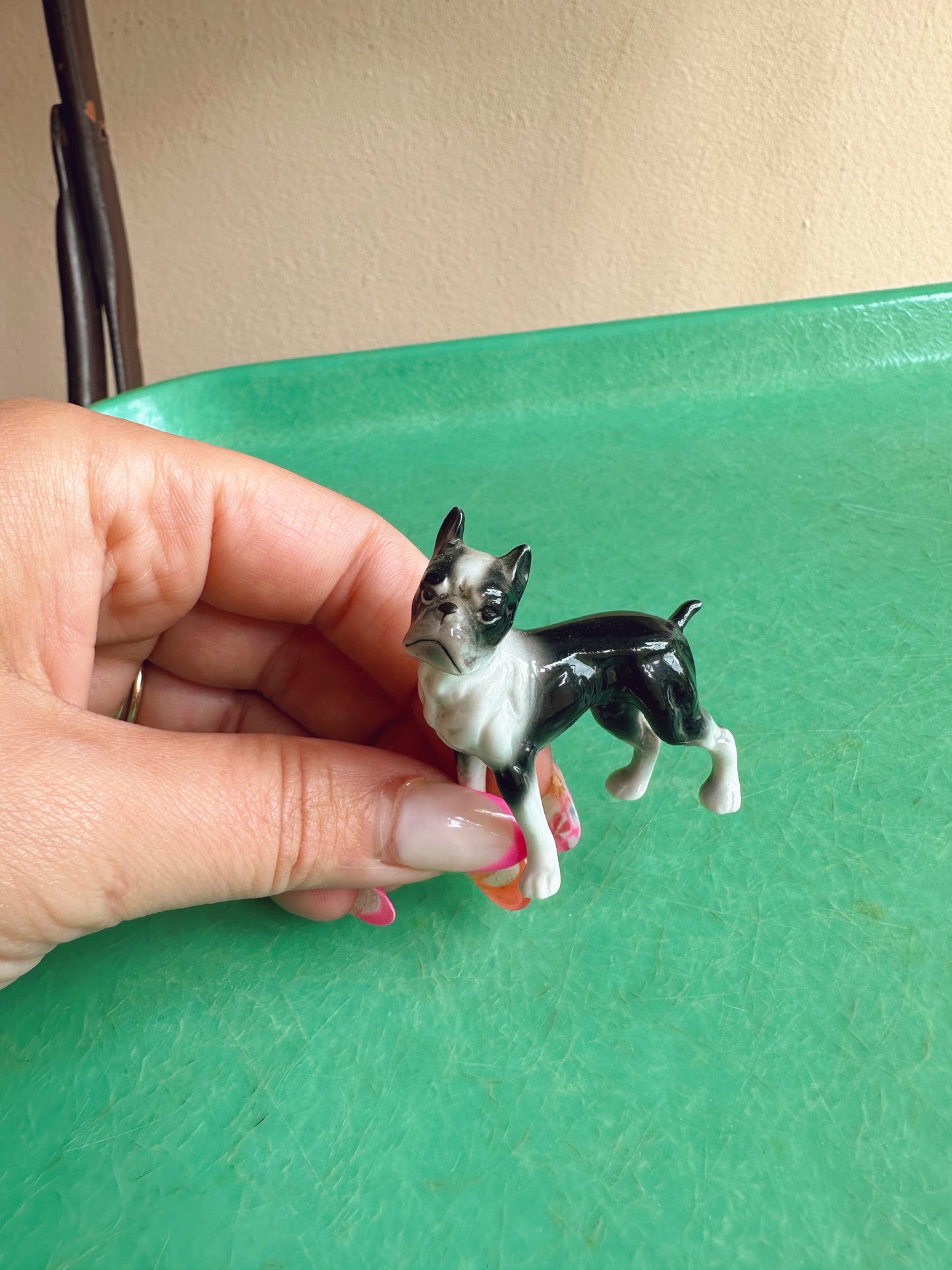 Miniature ceramic dog figure #2