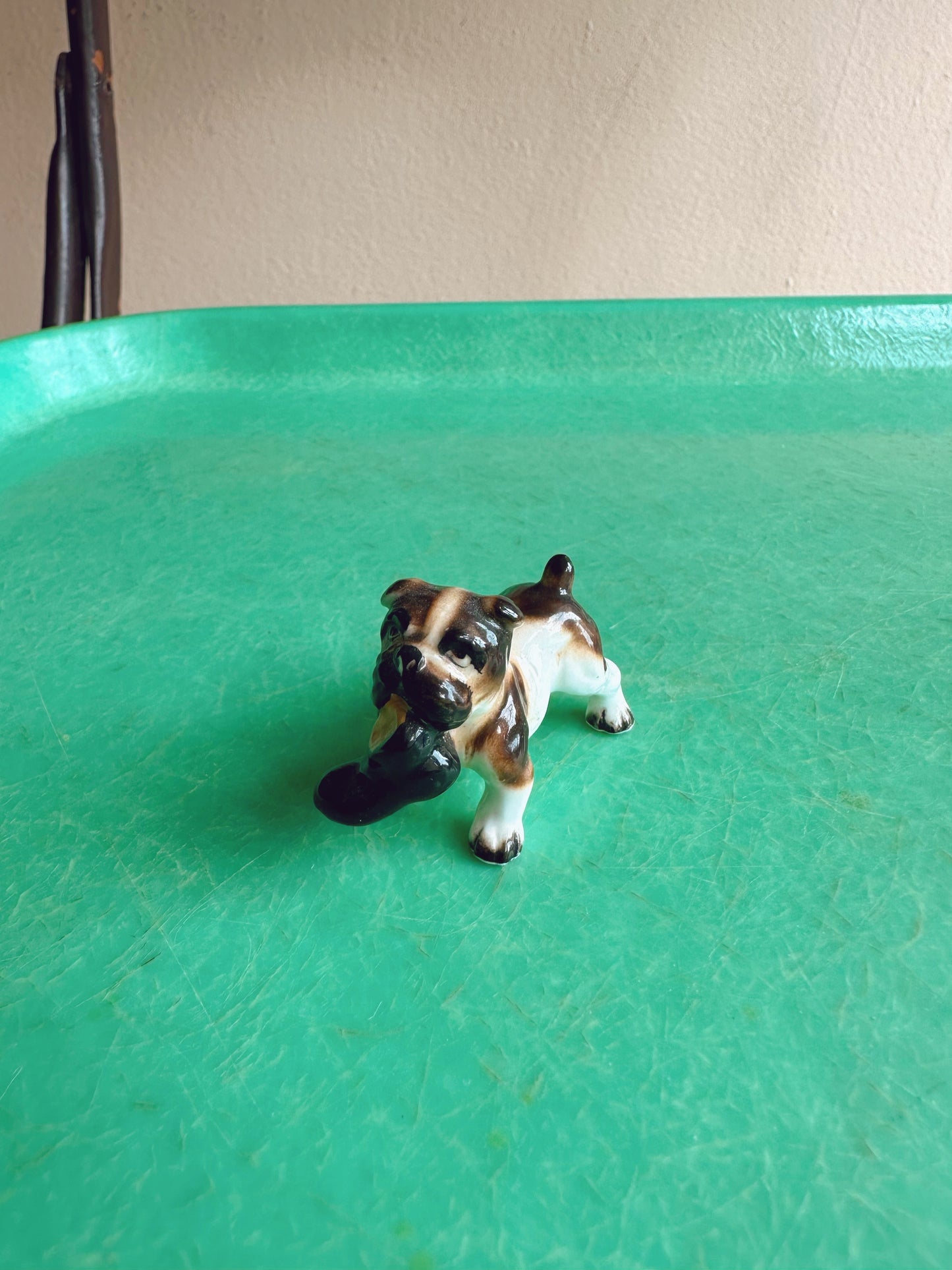 Miniature ceramic dog figurines #3