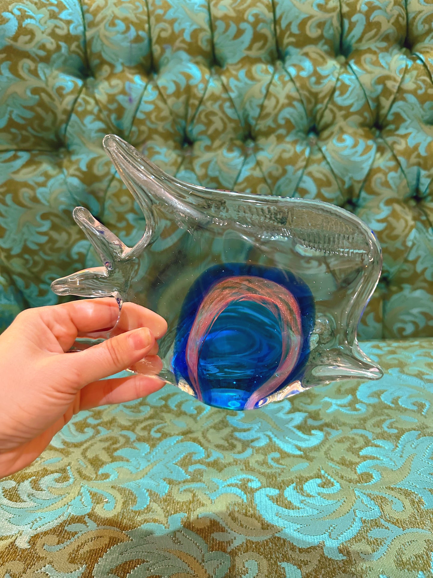 Large Coloured Glass Fish