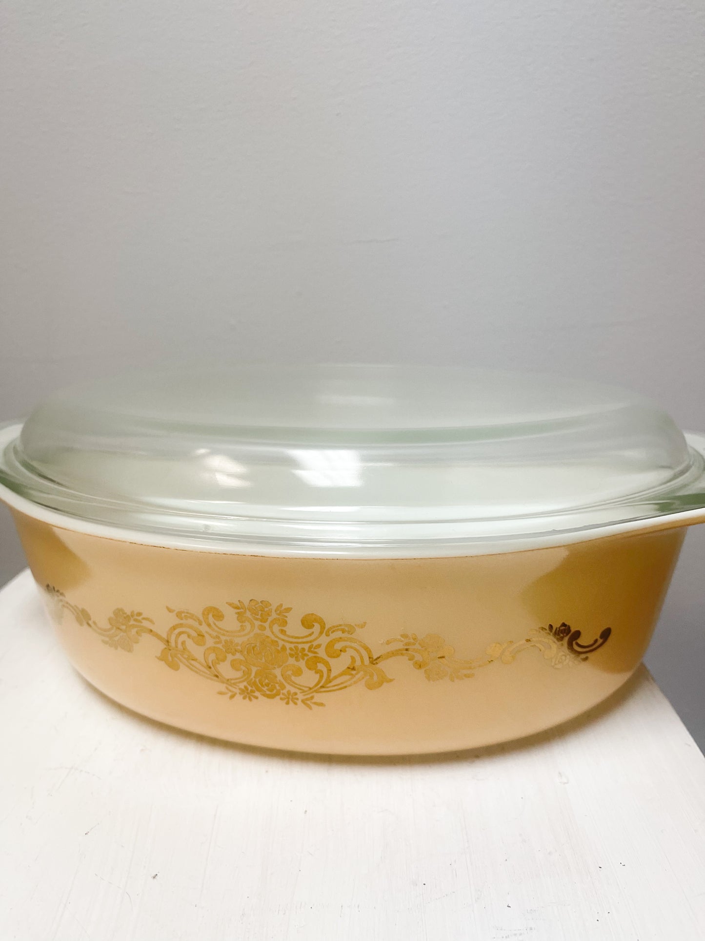 Pyrex Rose Gold Casserole #45