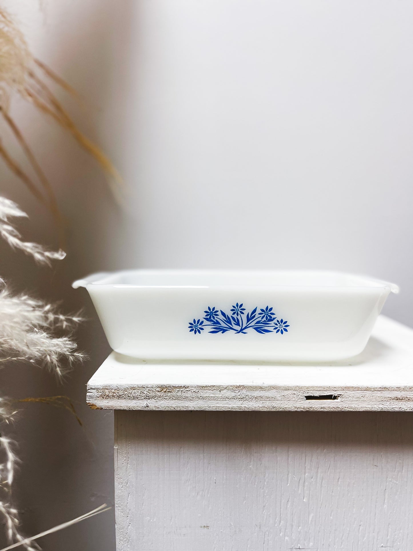 Fire King Blue & White Casserole dish