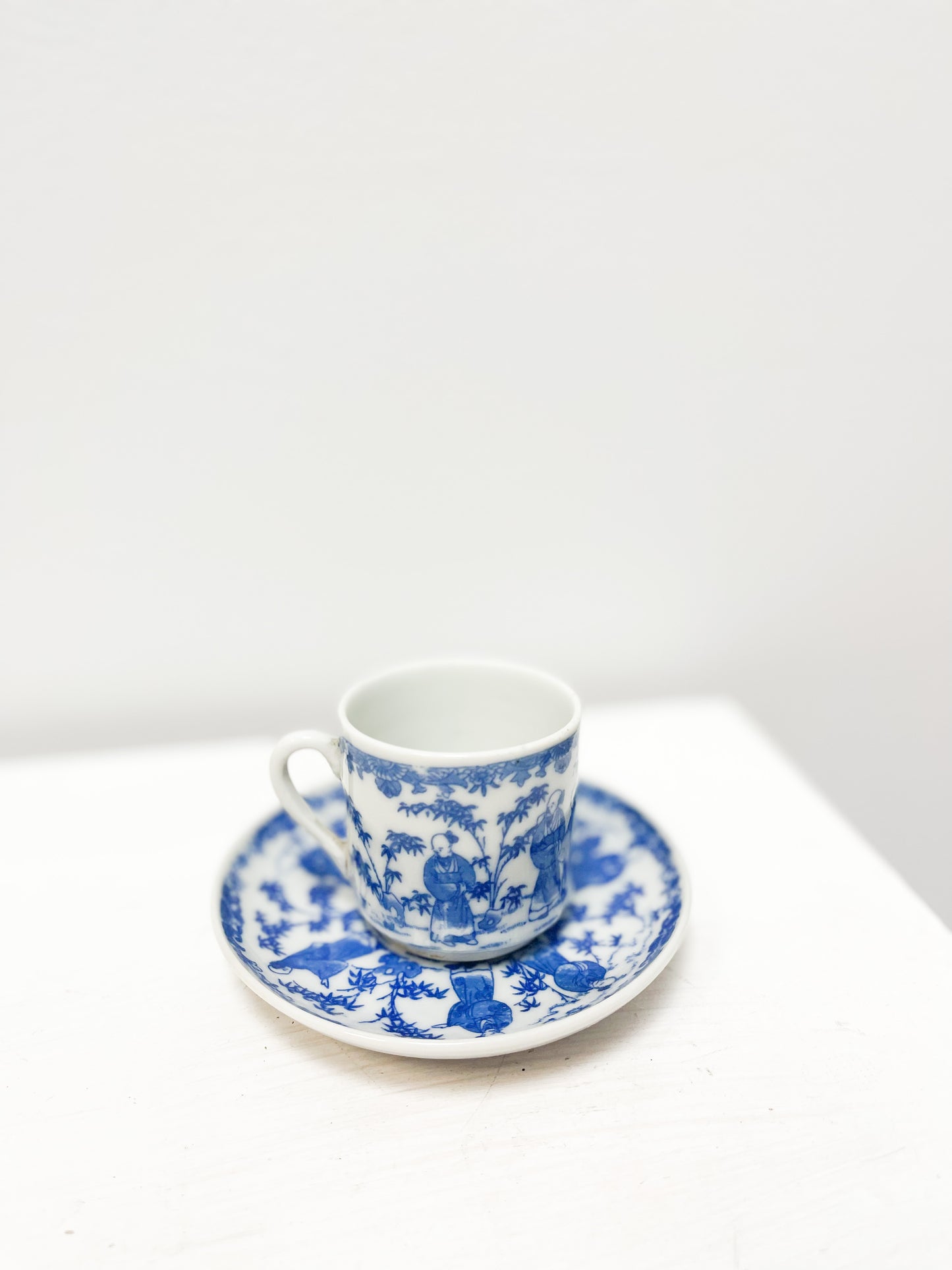 Small blue & white Demitasse cup