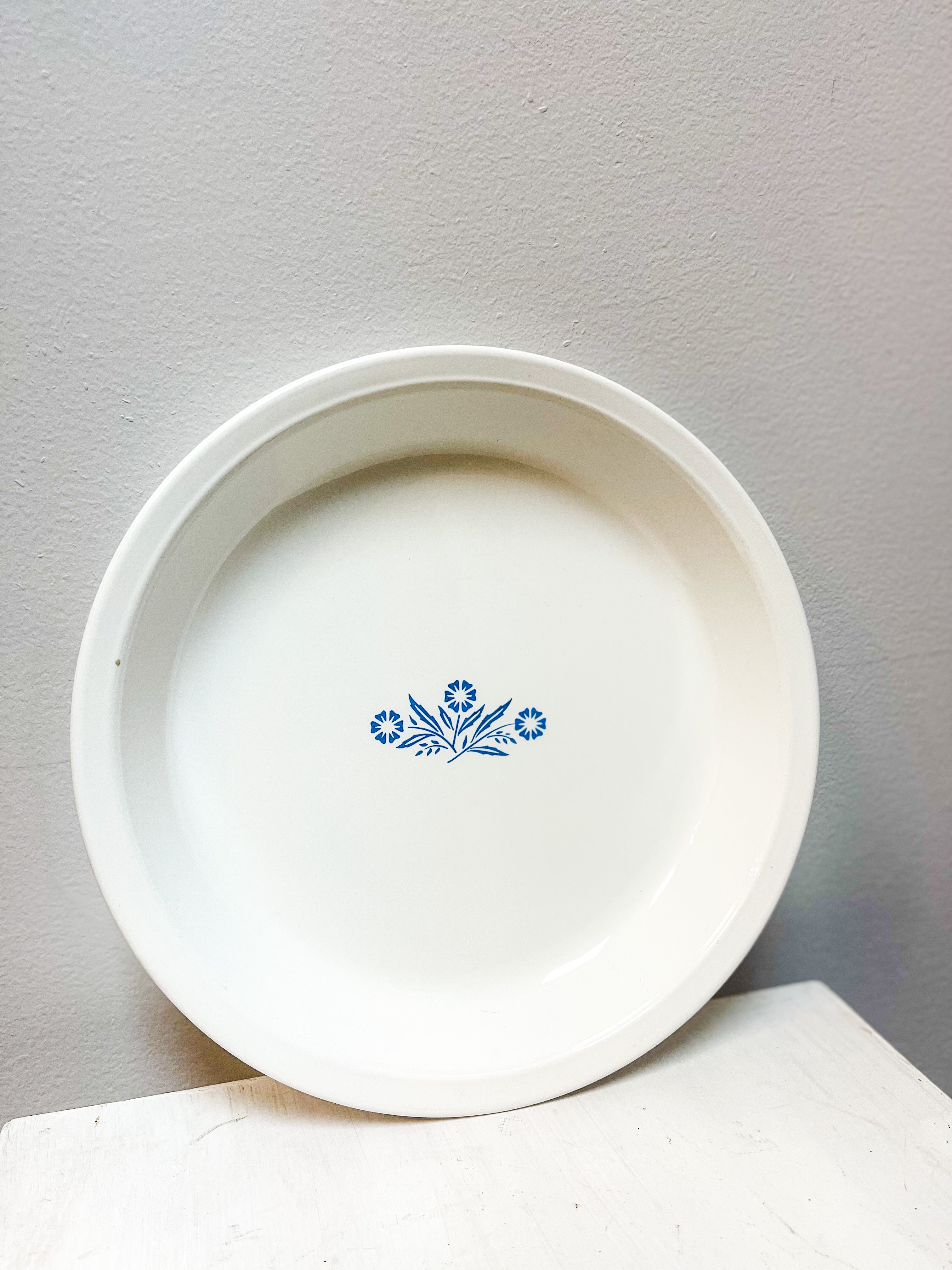 Corningware blue 2024 cornflower pie plate