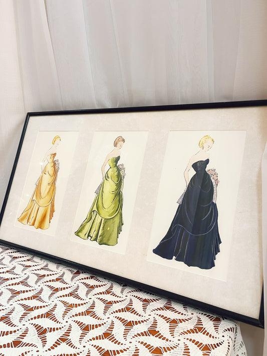 Framed Dress Watercolour