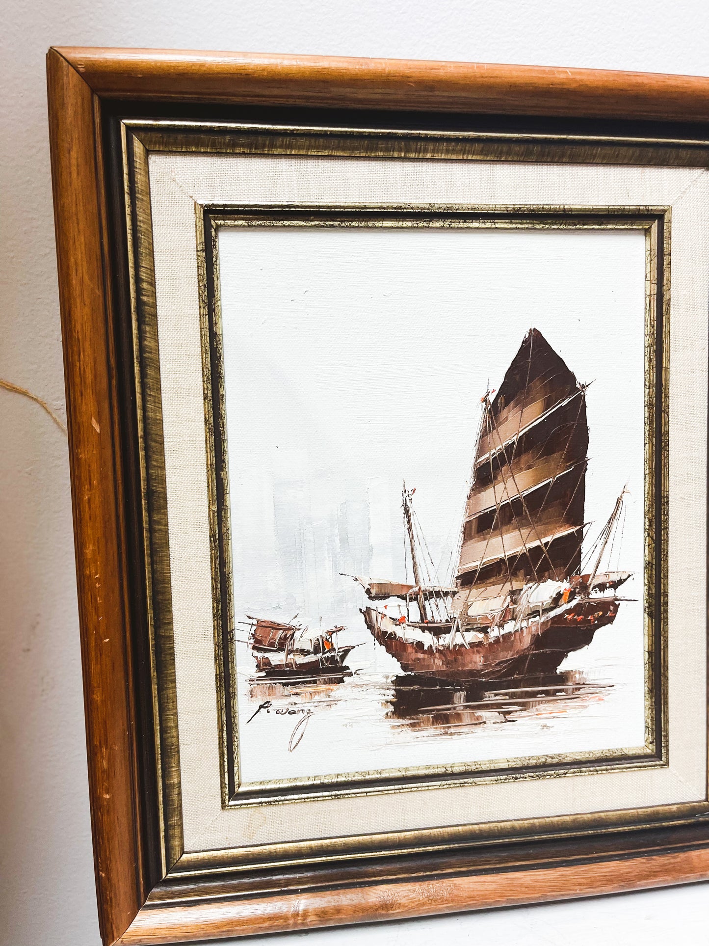 Pirate Ship Oil Painting