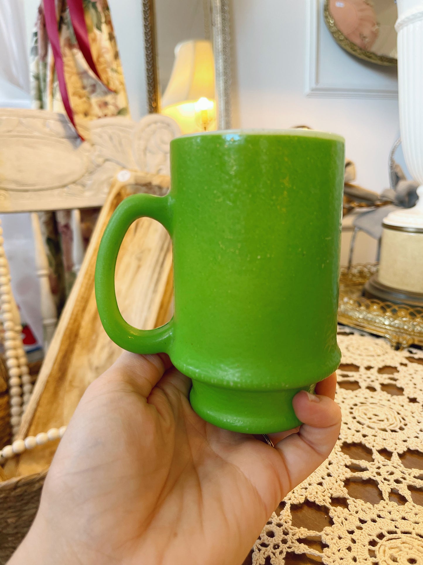 1960s Hazel Atlas Mug - Green