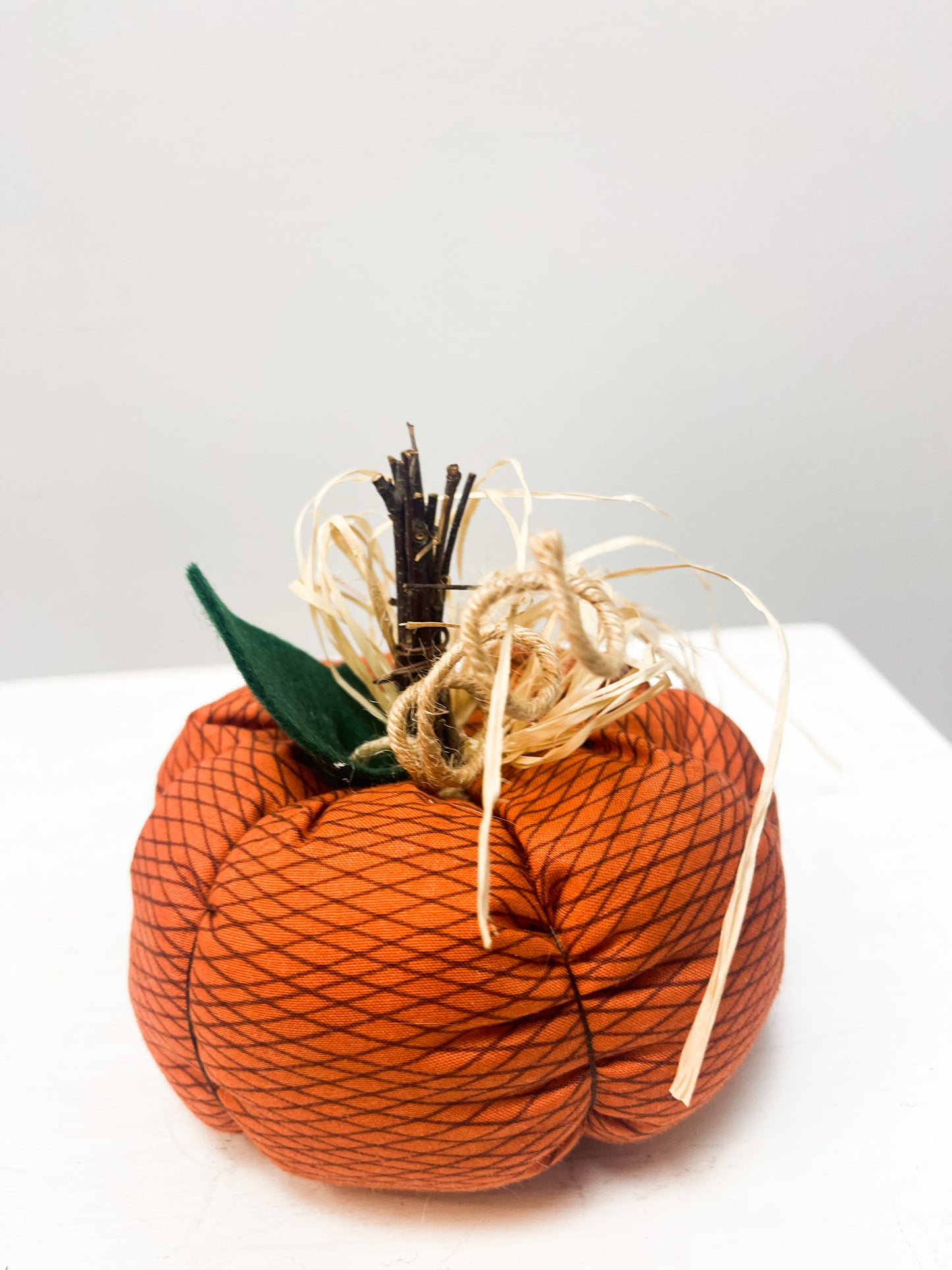 Medium Handmade Fabric Pumpkins