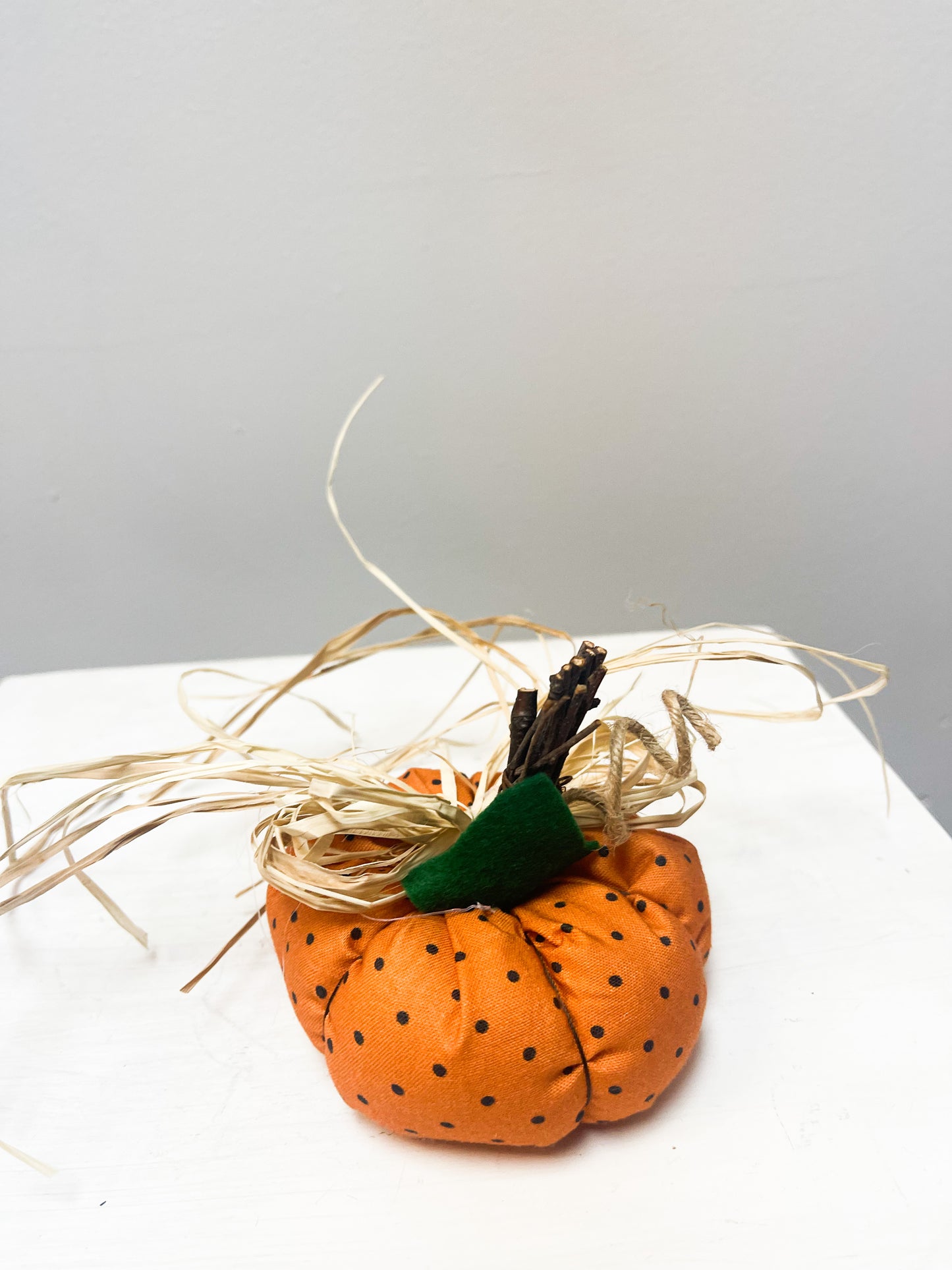 Small Handmade Fabric Pumpkins