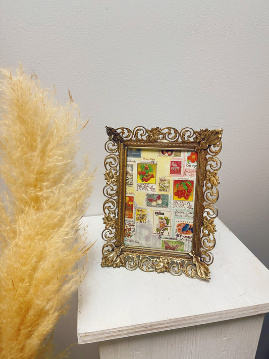 5x7 Detailed Brass Frames