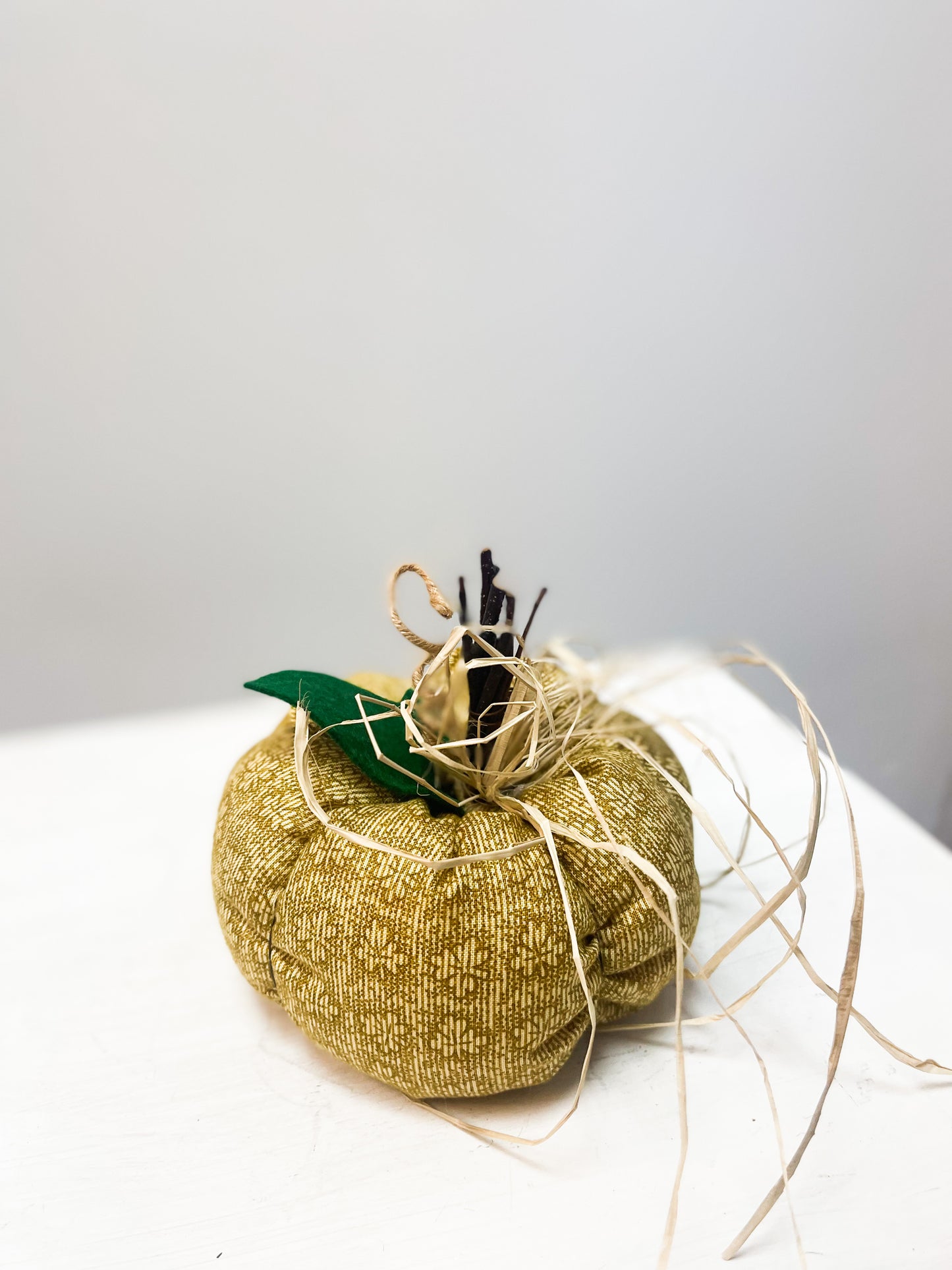 Medium Handmade Fabric Pumpkins