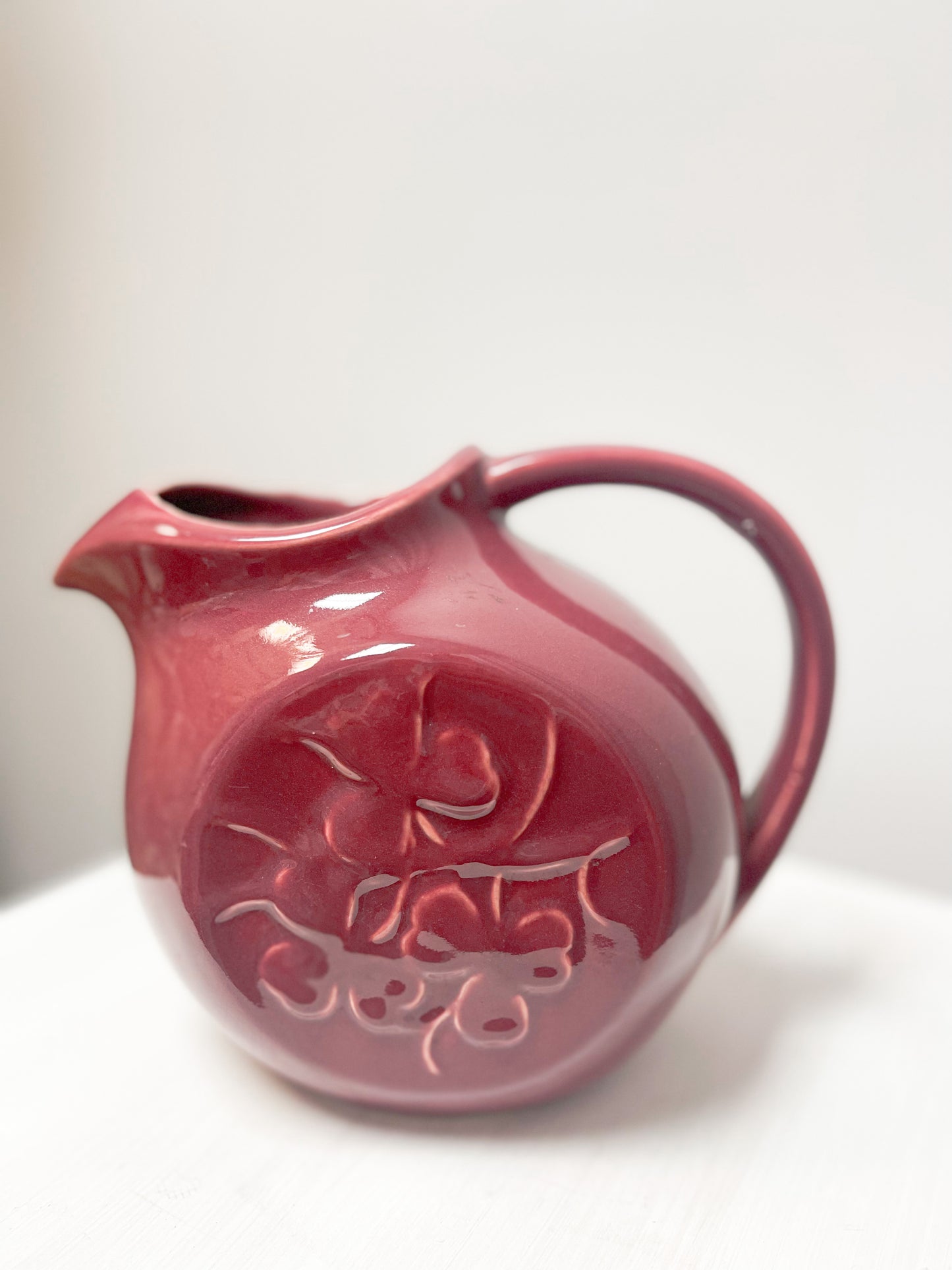 McCoy USA Pottery Jug - Burgundy