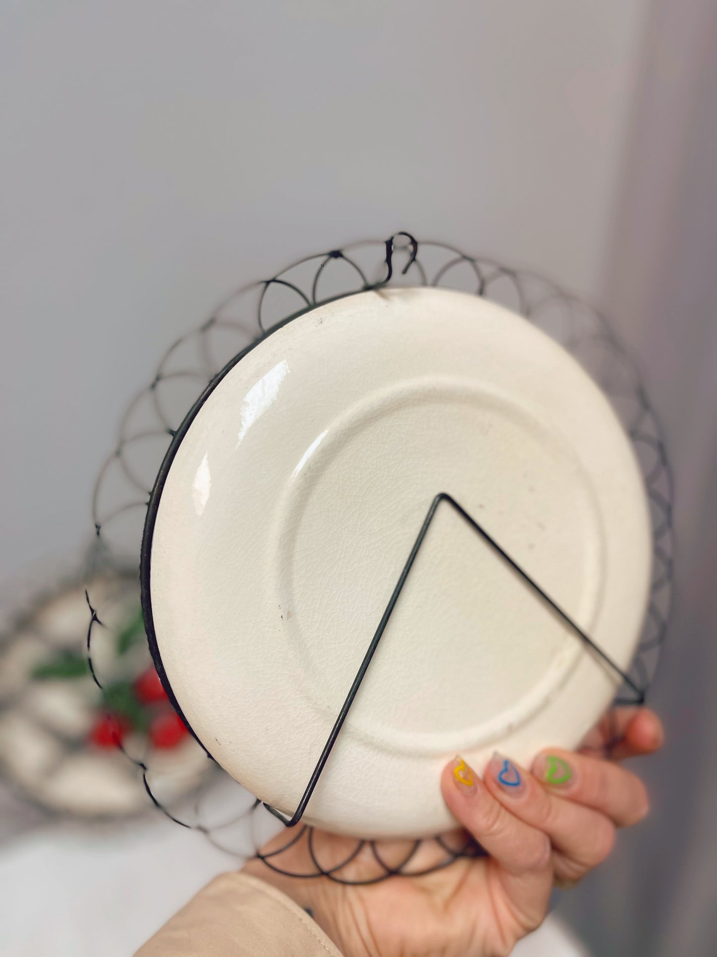 1950s Cherry wall plates