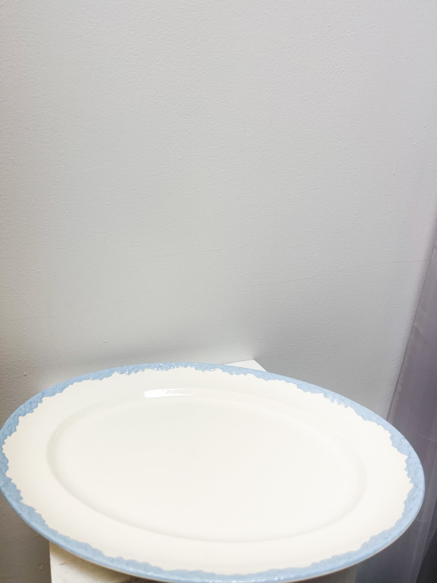 Blue & White Turkey Platter - English Oak