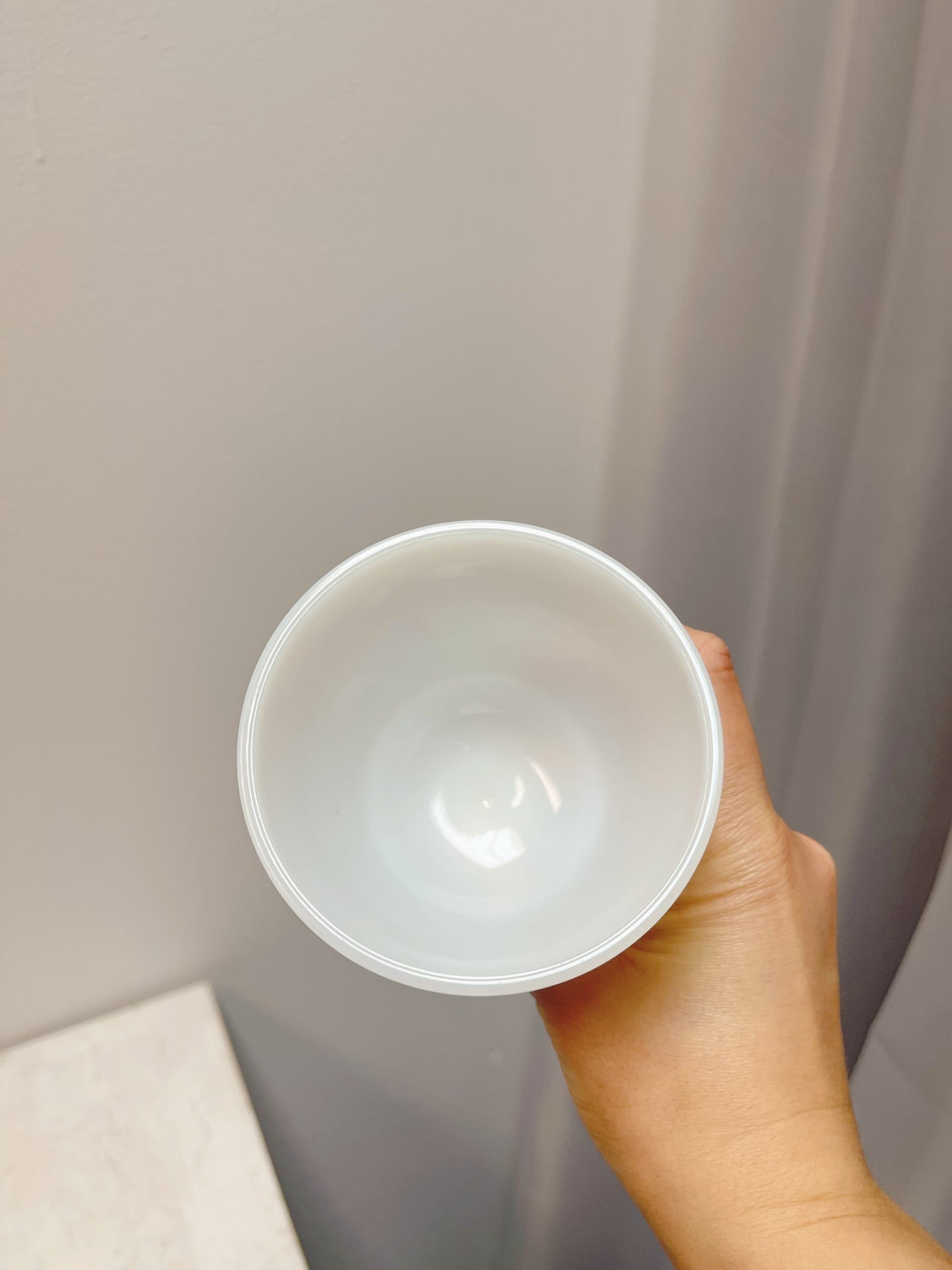 Small Milk glass pedestal bowls