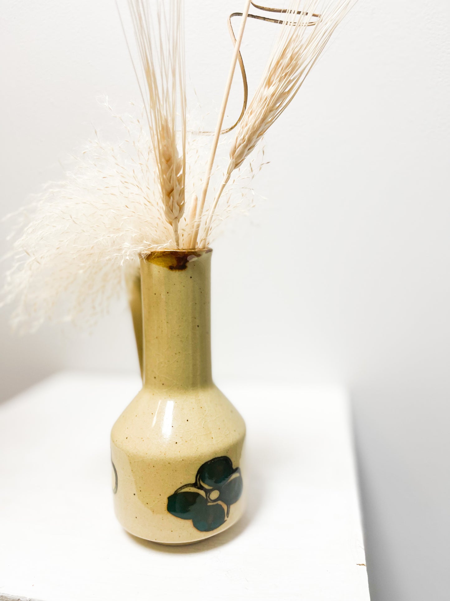 Pottery vase #2 with dried florals