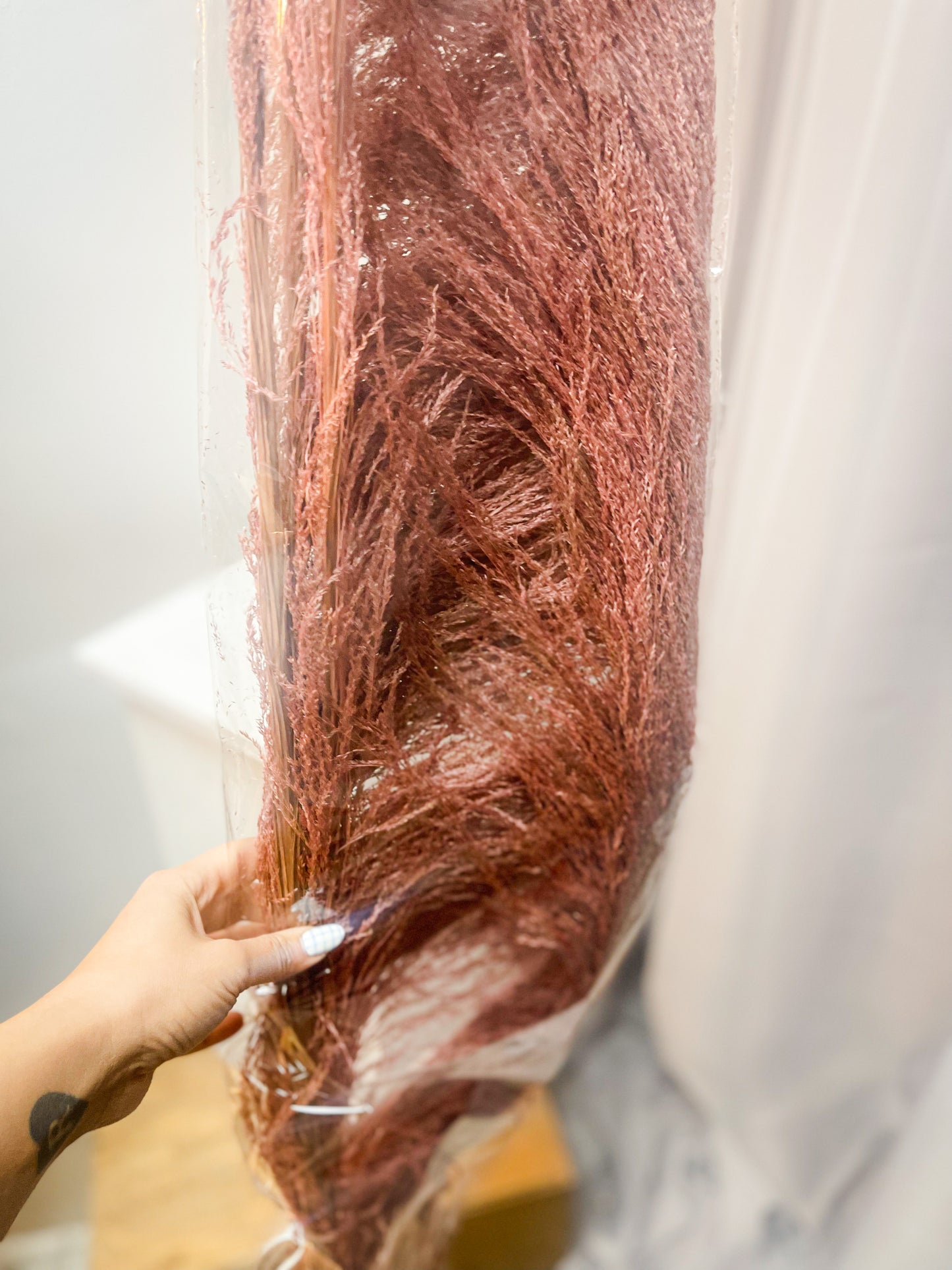 6-8ft Dusty Rose Pampas Pack