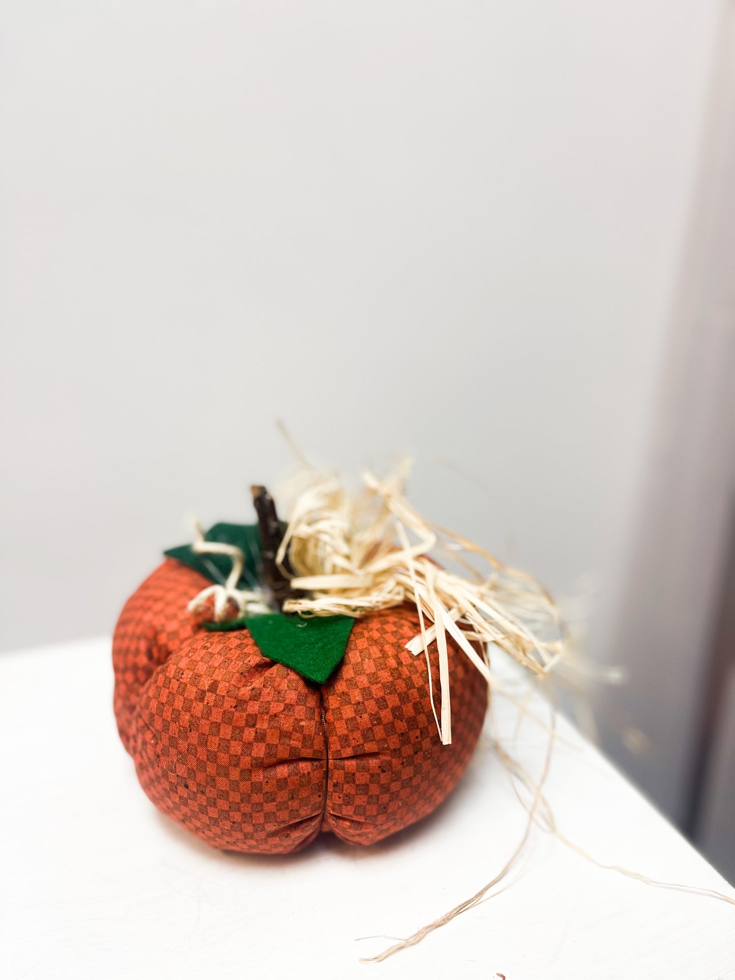 Large Handmade Fabric Pumpkin Decorations