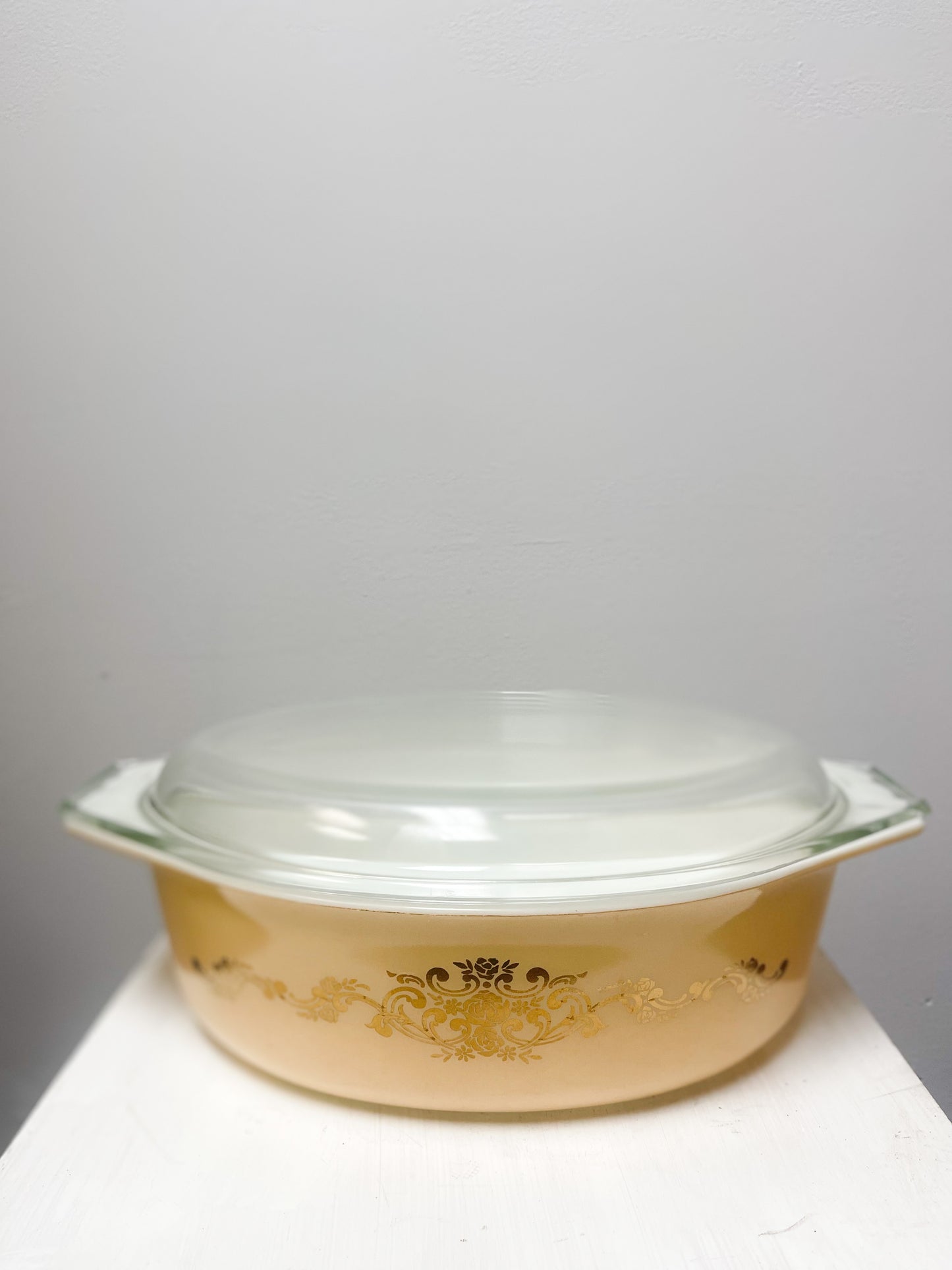 Pyrex Rose Gold Casserole #45