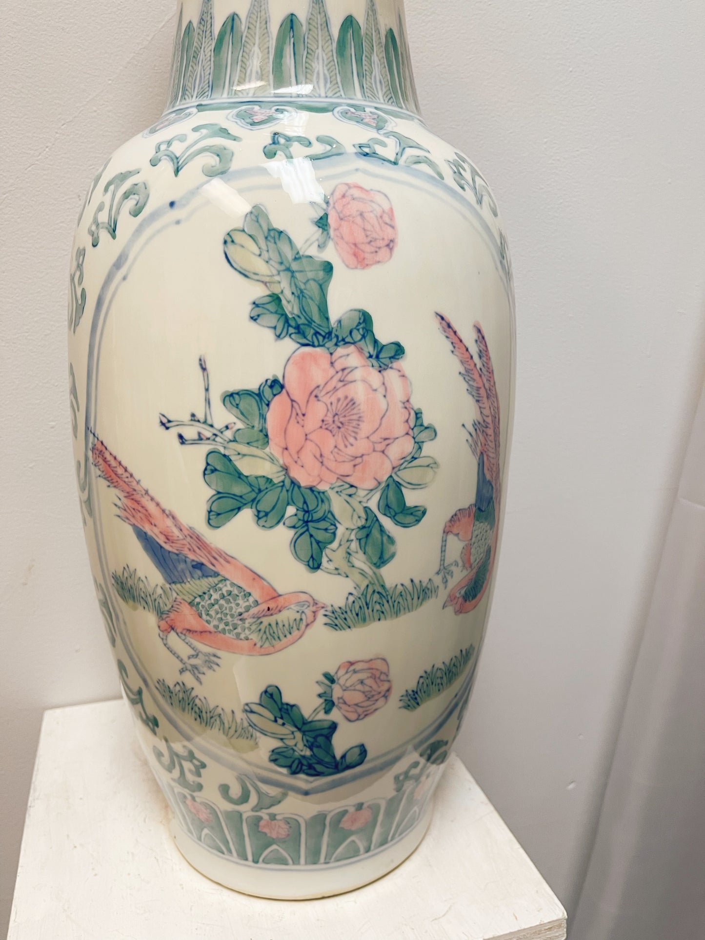 Modern hand painted Chinese vase