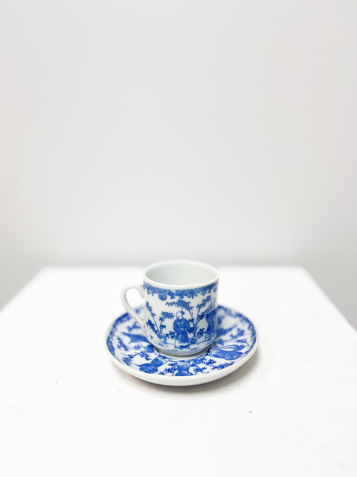 Small blue & white Demitasse cup