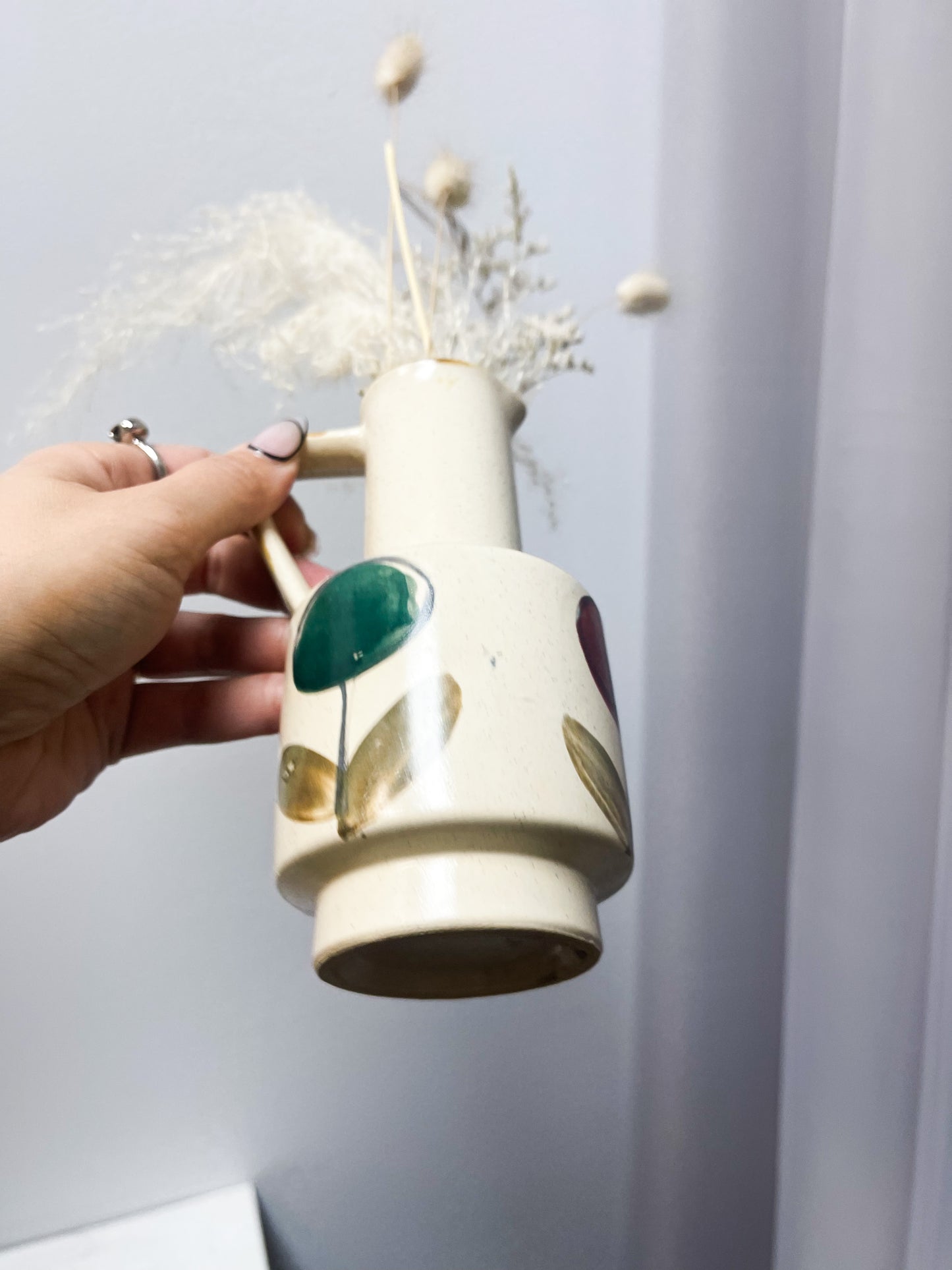 Pottery Vase with dried florals