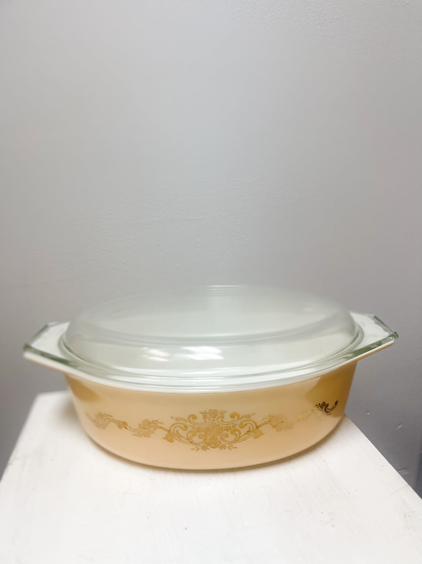 Pyrex Rose Gold Casserole #45