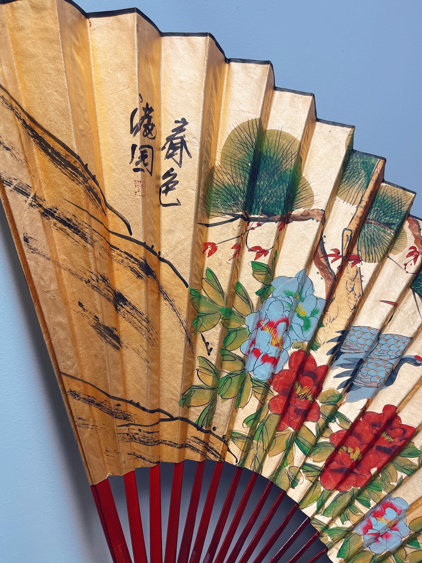 Large Decorative Asian Fan #1