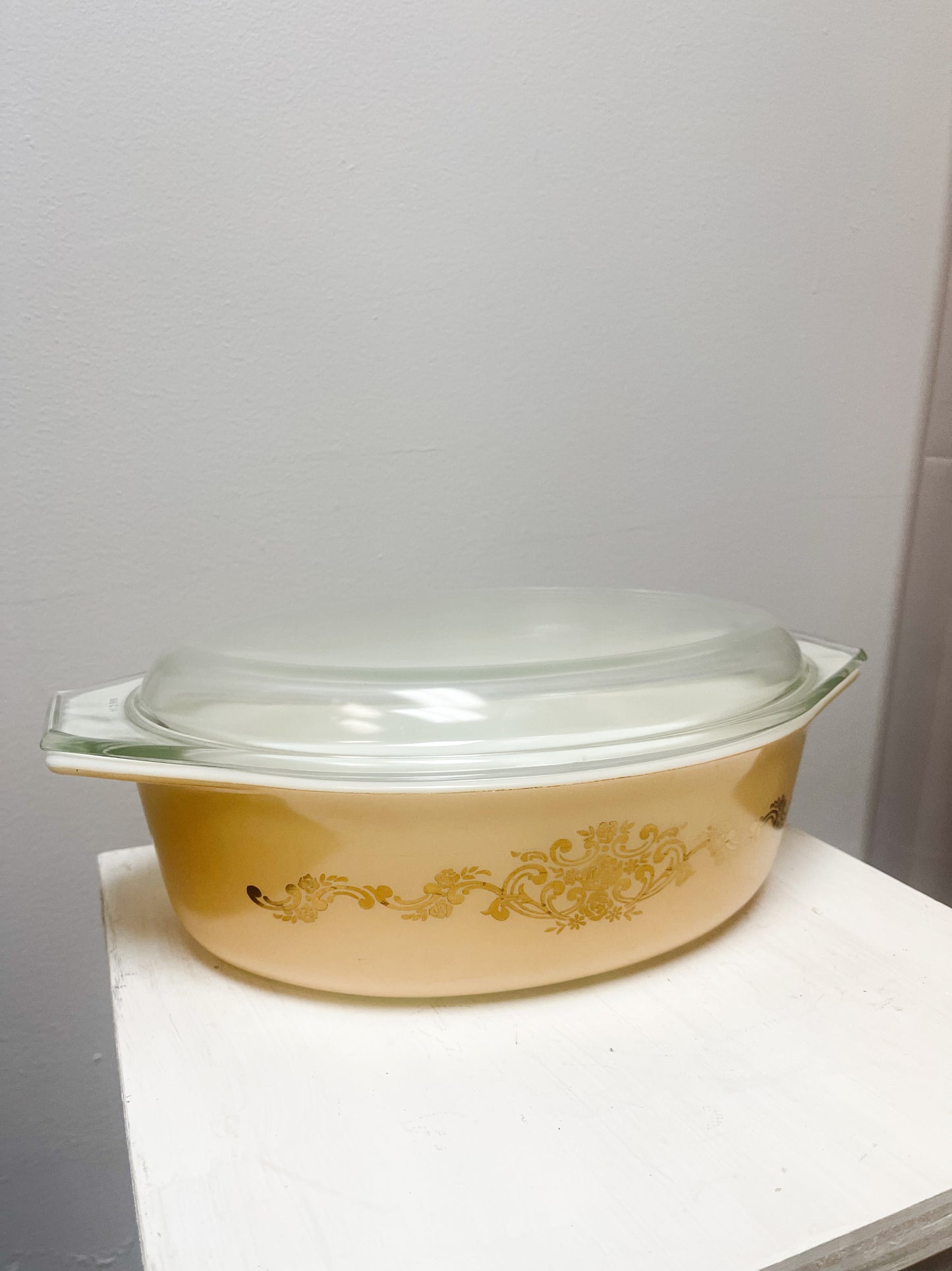 Pyrex Rose Gold Casserole #45