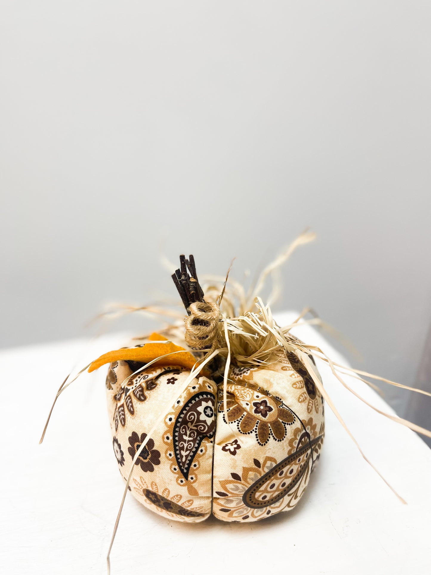 Medium Handmade Fabric Pumpkins