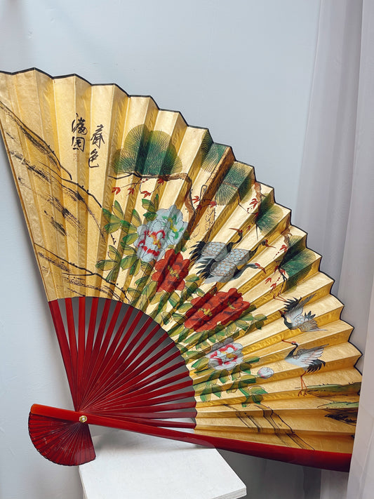 Large Decorative Asian Fan #1