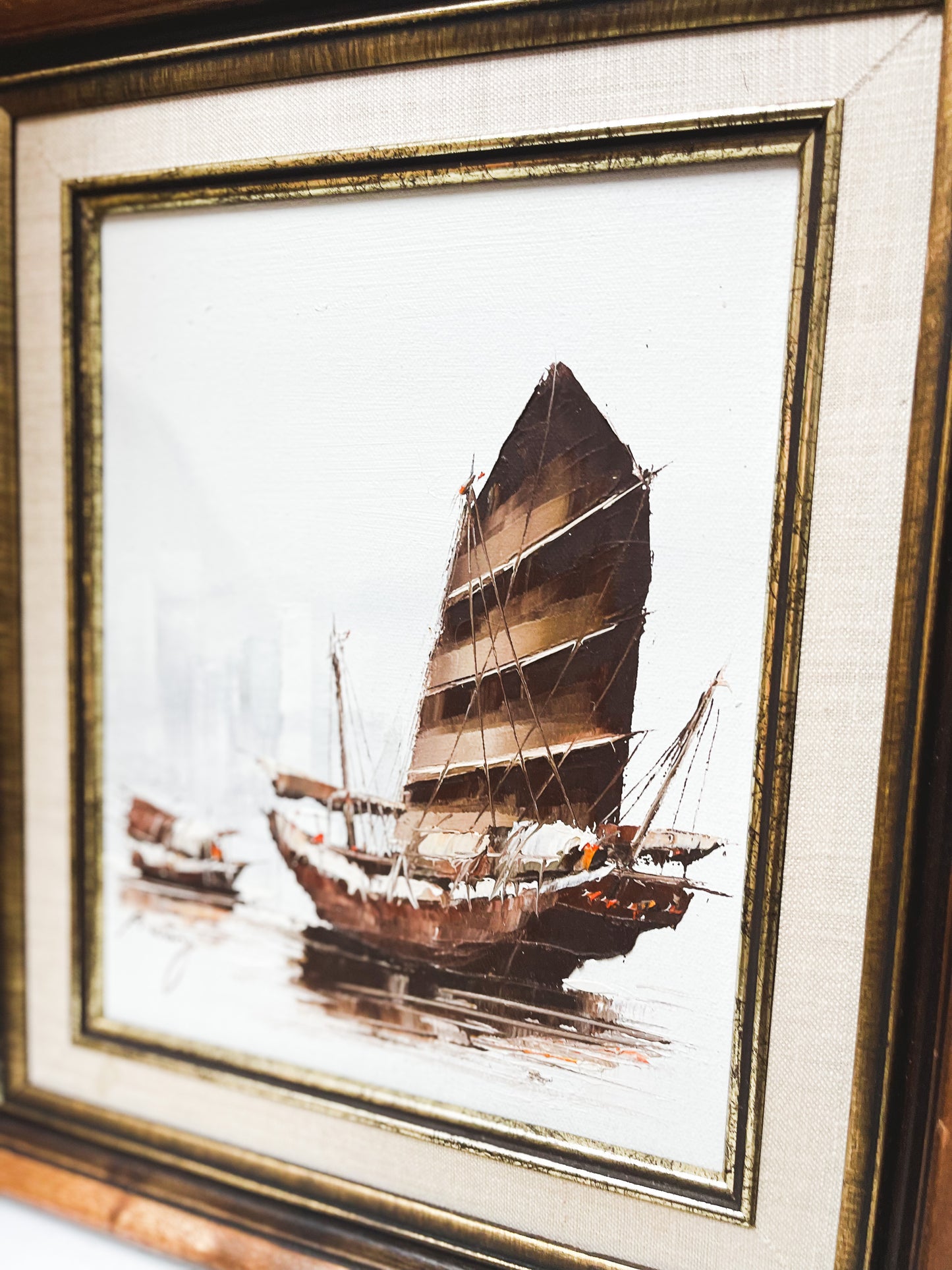 Pirate Ship Oil Painting