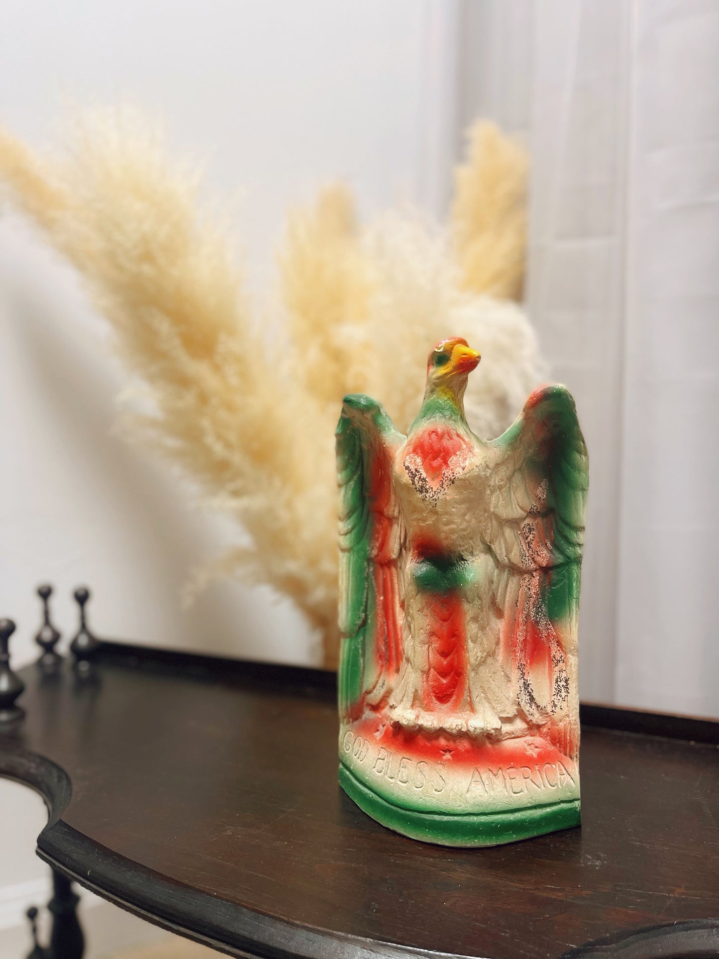 Carnival Chalkware Eagle - God Bless America