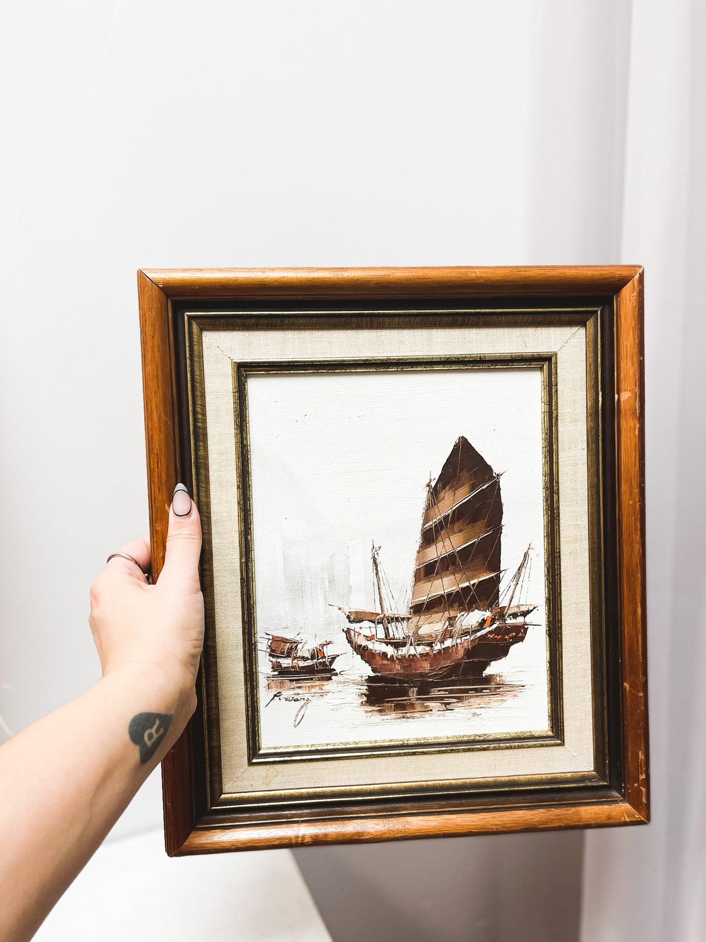 Pirate Ship Oil Painting