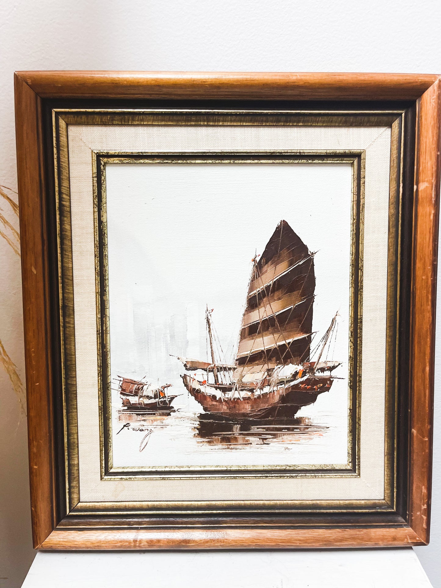 Pirate Ship Oil Painting