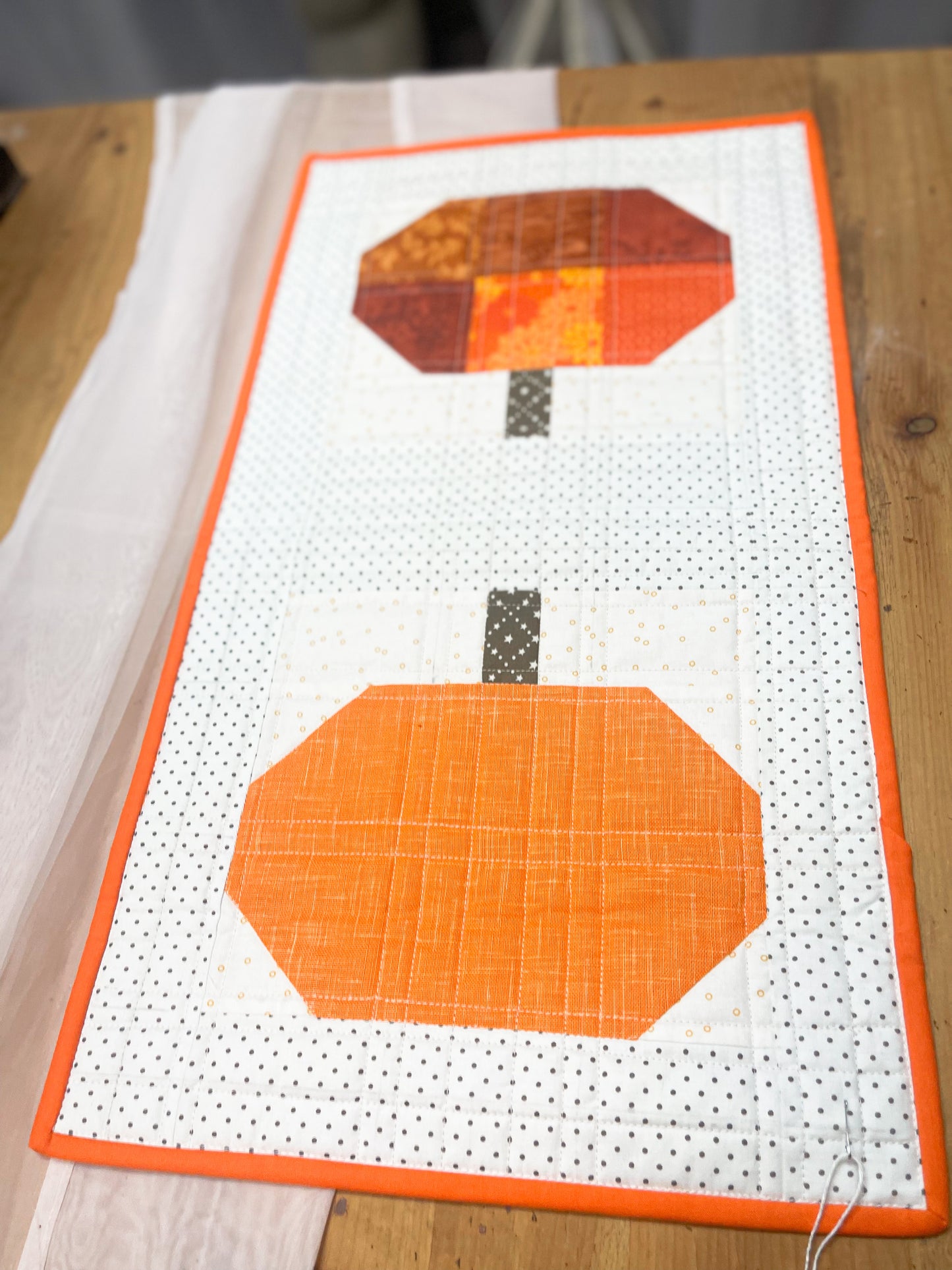 Quilted Pumpkin Table Centrepiece