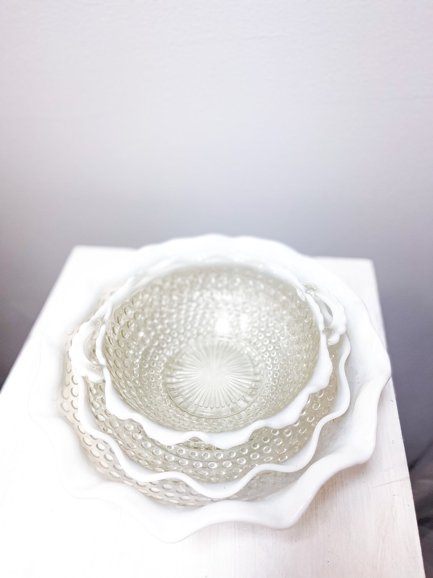 Hobnail Bowl Set