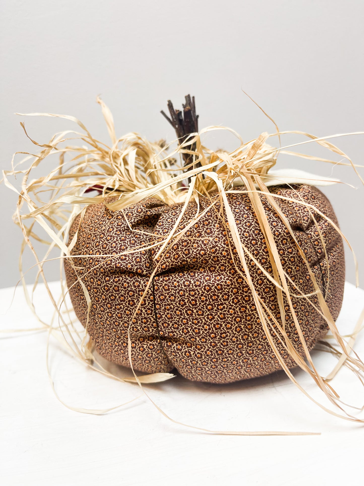 Large Handmade Fabric Pumpkin Decorations