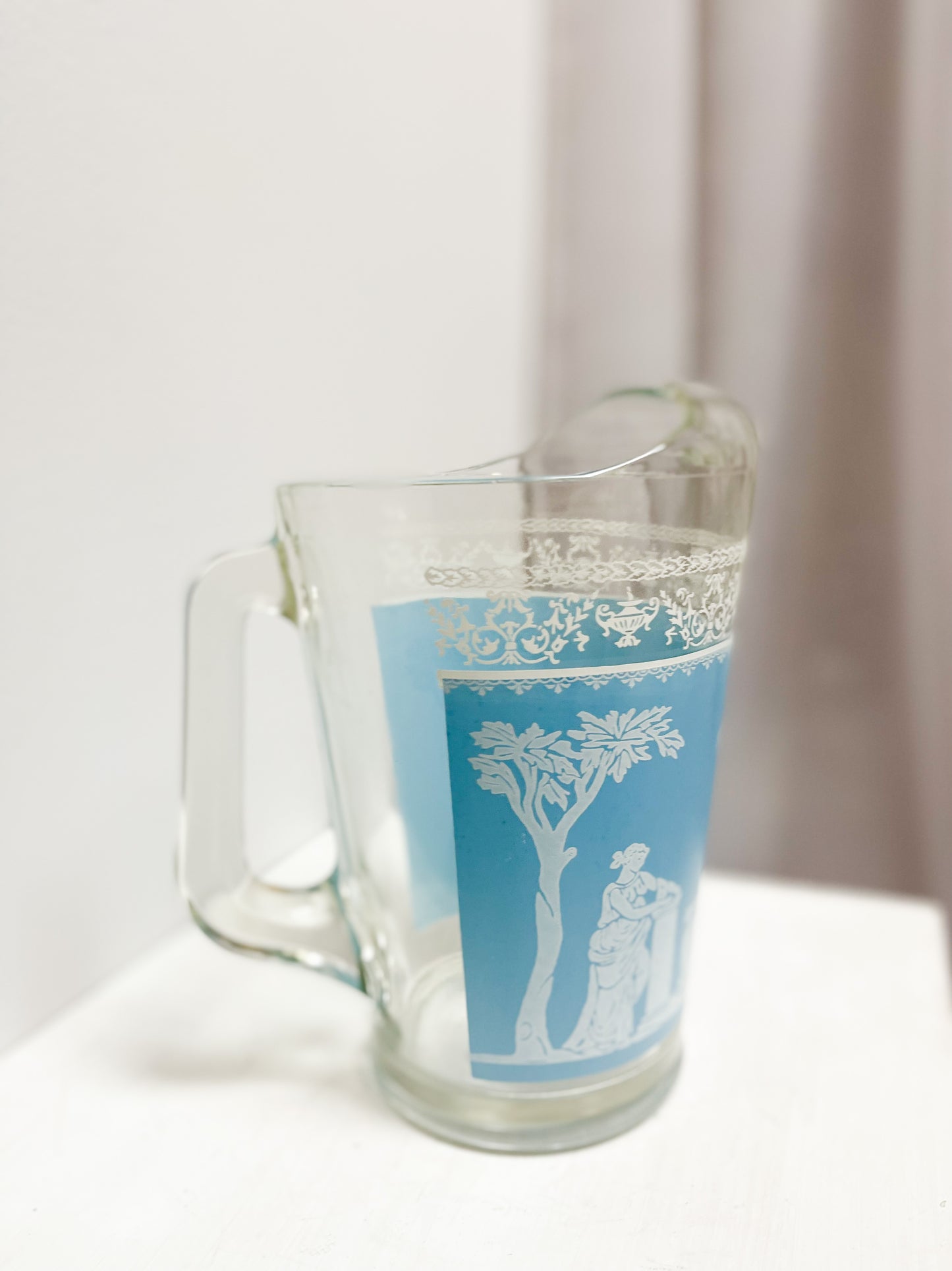 Blue & White Pitcher