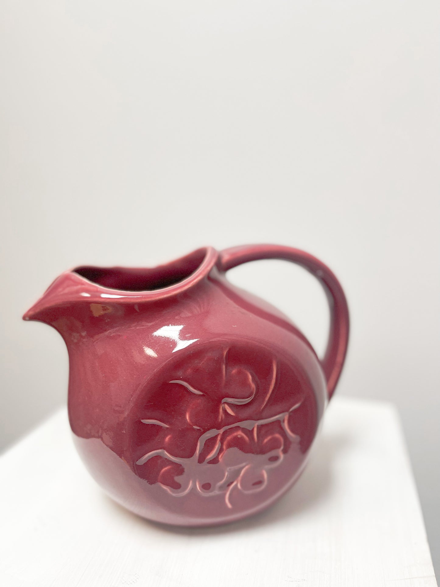 McCoy USA Pottery Jug - Burgundy