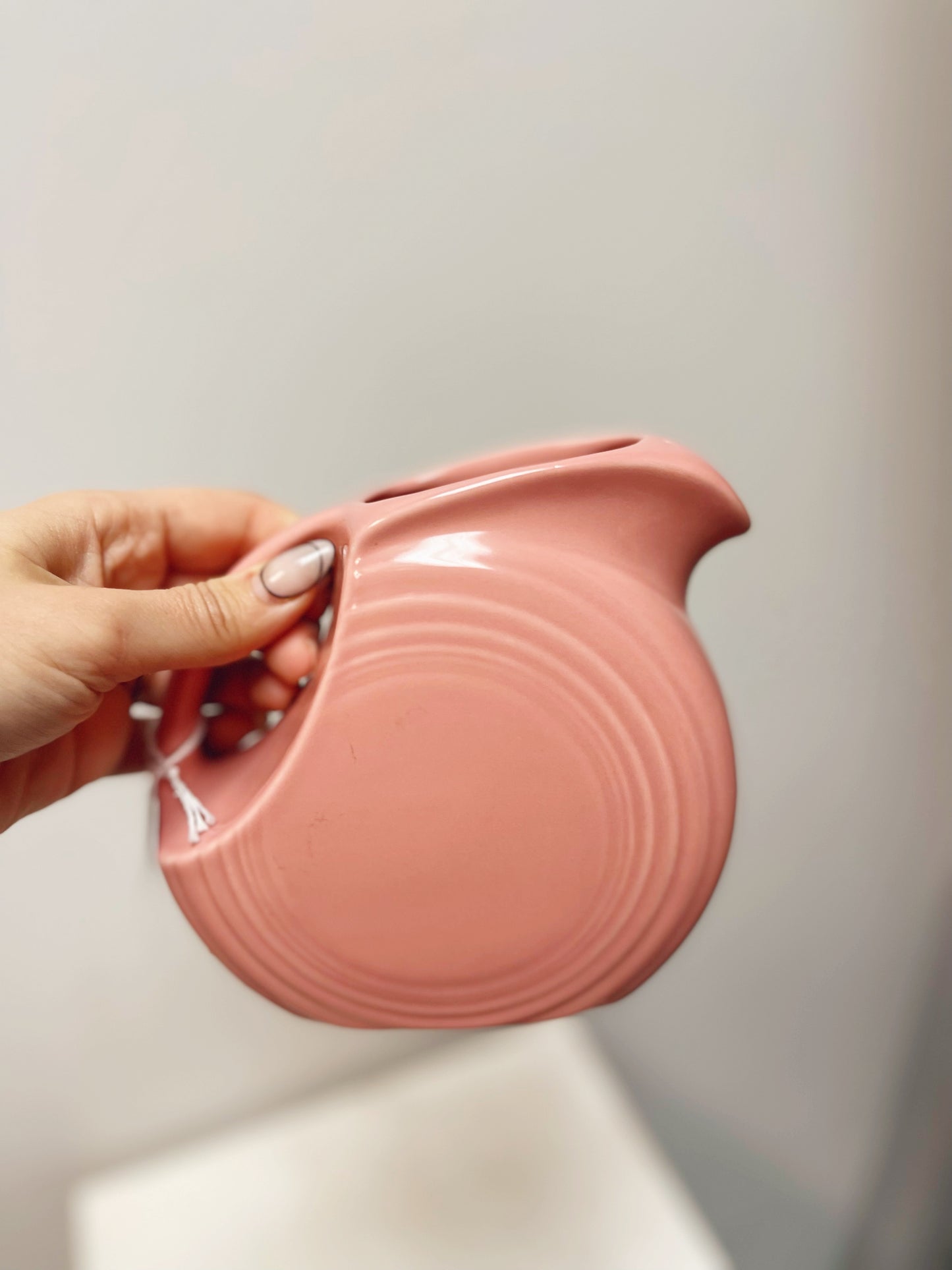 Small pink Fiestaware Jug