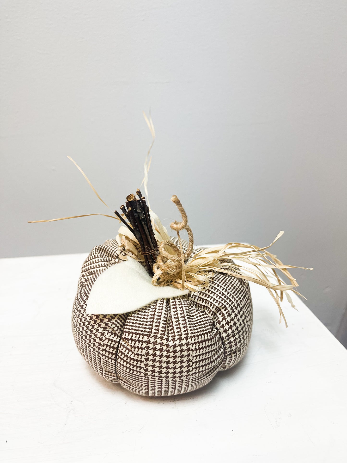 Medium Handmade Fabric Pumpkins