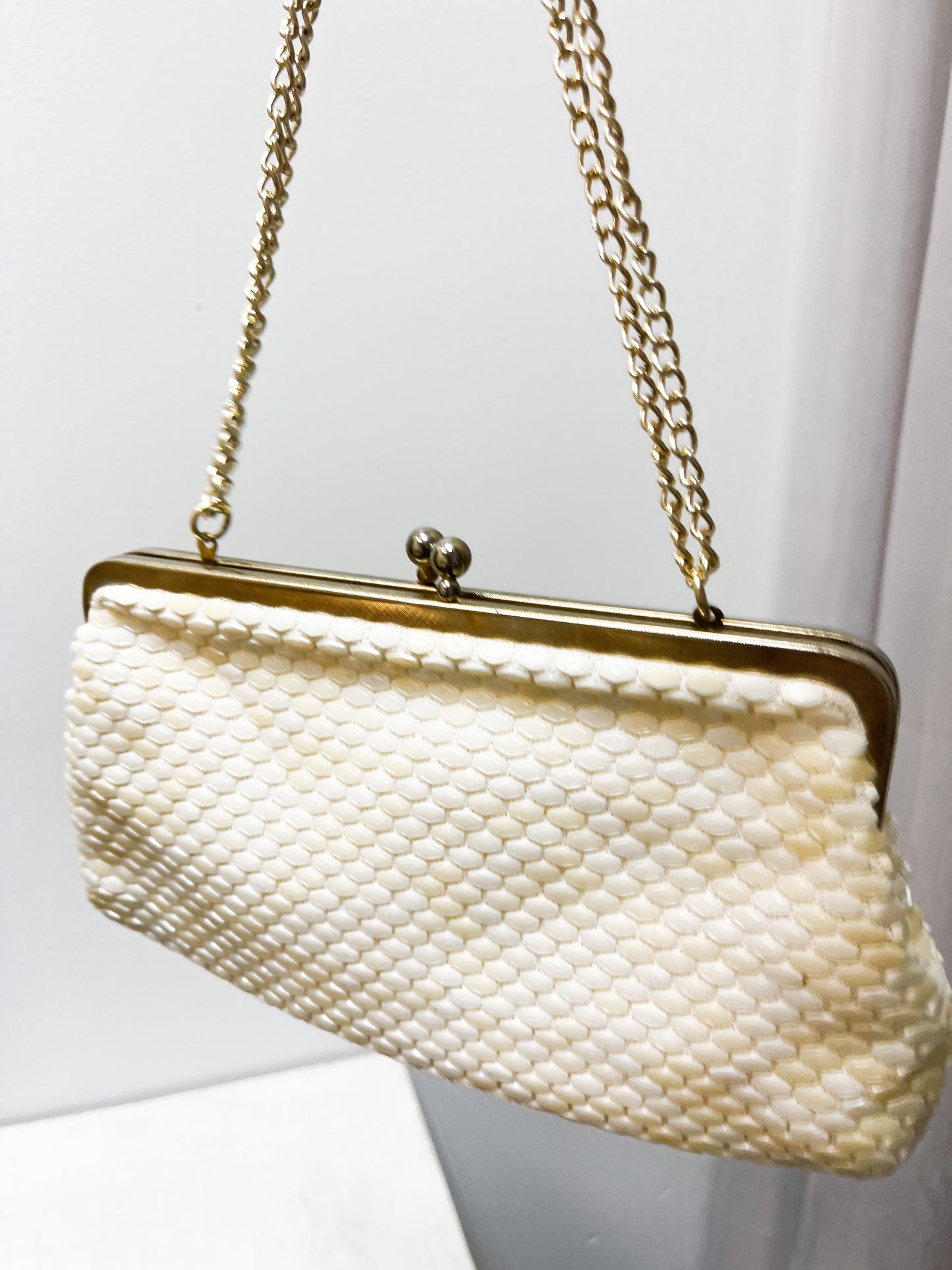 Cream & Gold purse